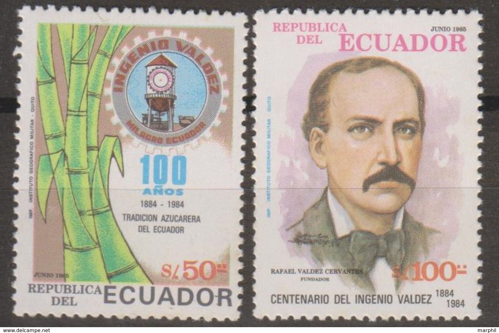 Ecuador 1985 MiN°1986-1987 2v MNH - Ecuador