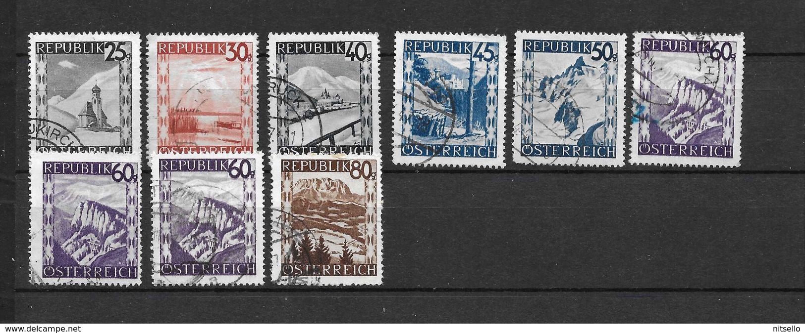 LOTE 1560 /// AUSTRIA 1945    YVERT Nº: SELLOS DE LA SERIE 600/632 - Usados