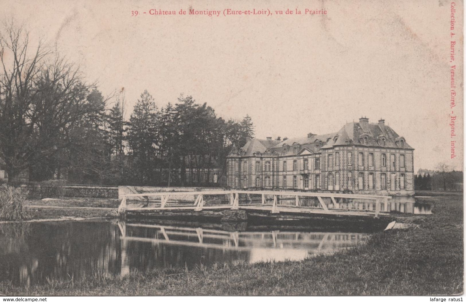 Chateau De Montigny Vu De La Prairie - Montigny-sur-Avre