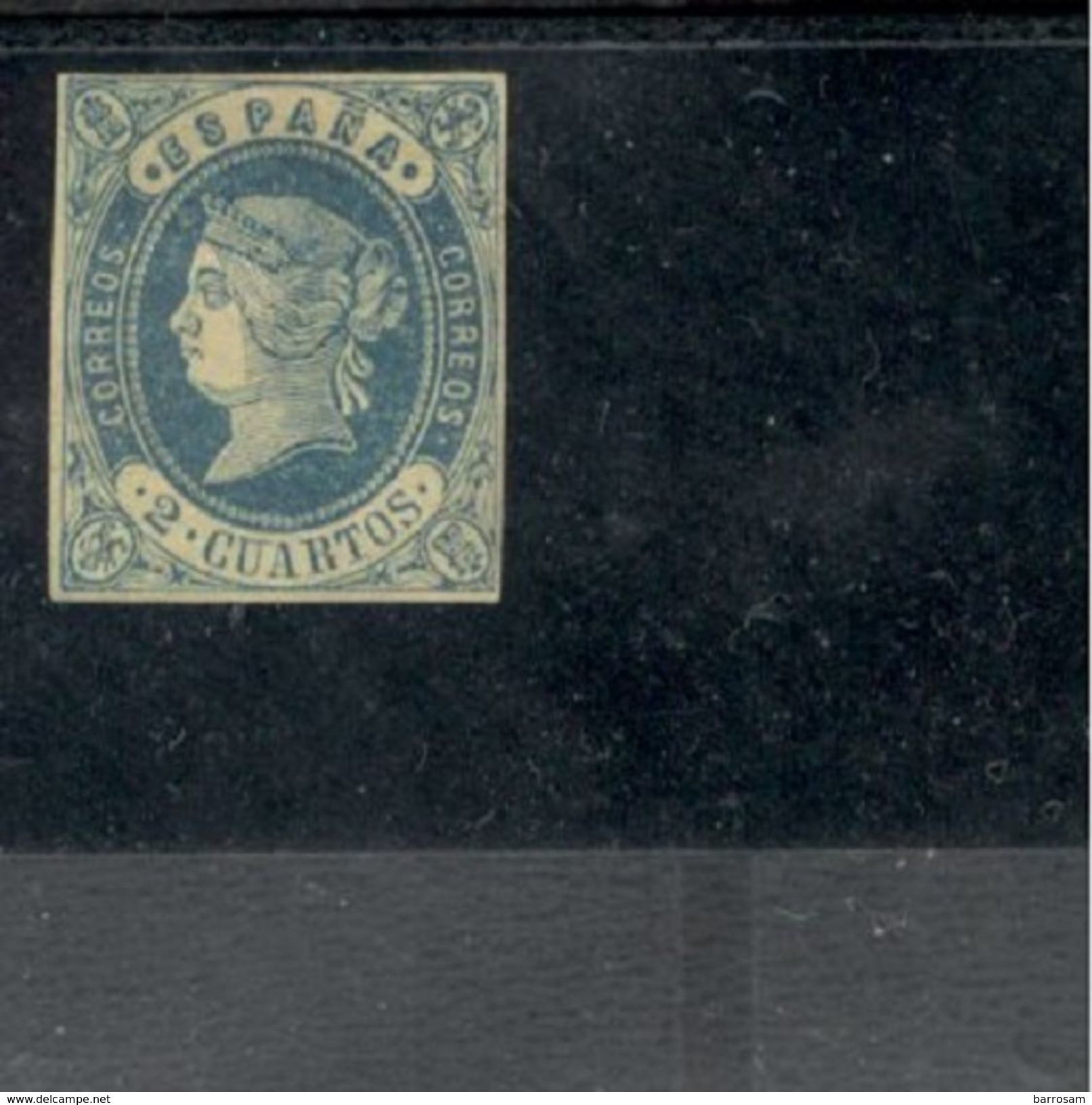 Spain1862:Edifil57(*) Mng* Cat.Value51Euros($60) All 4 Margins Are Present. - Nuevos