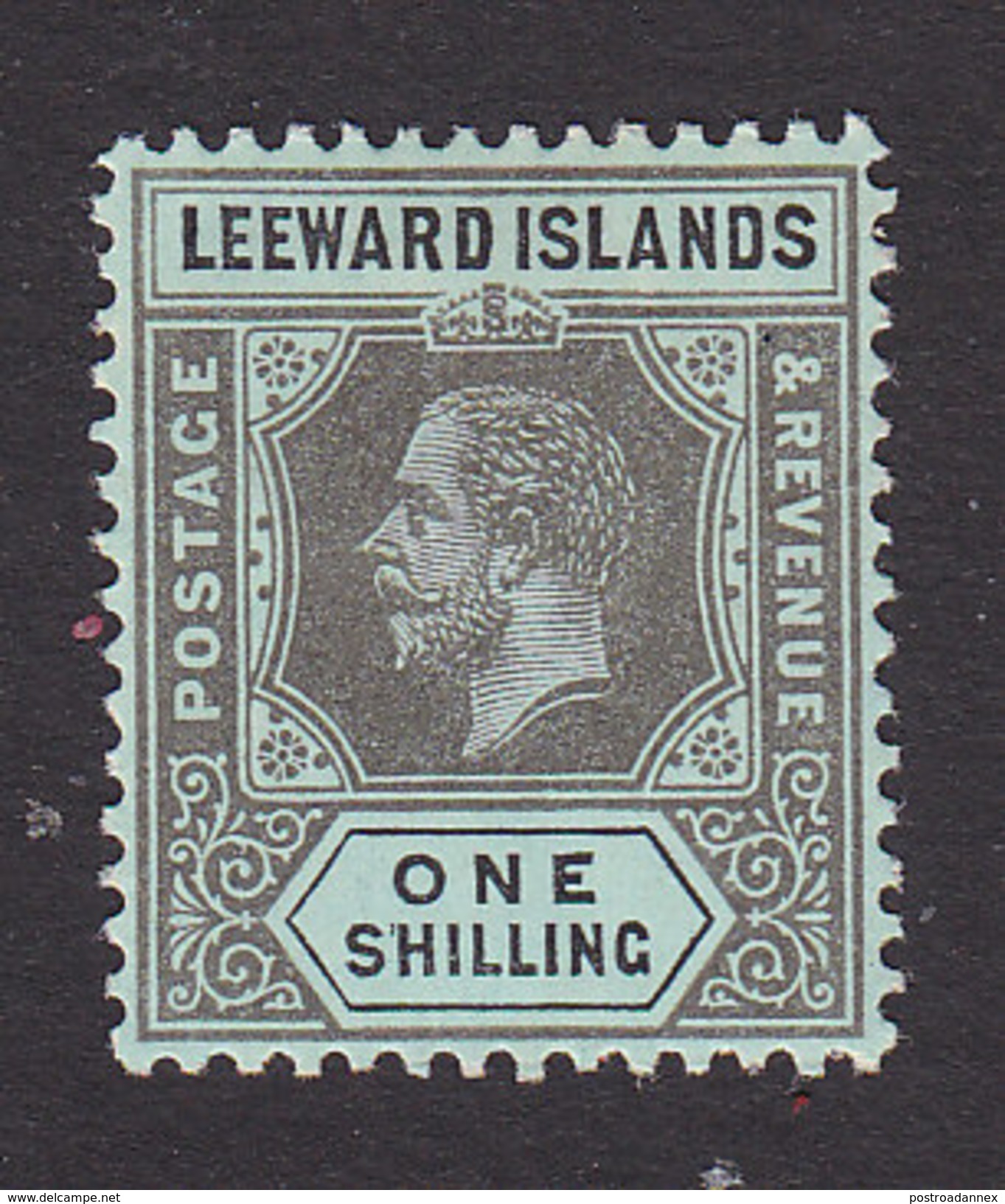 Leeward Islands, Scott #54, Mint Hinged, George V, Issued 1912 - Leeward  Islands