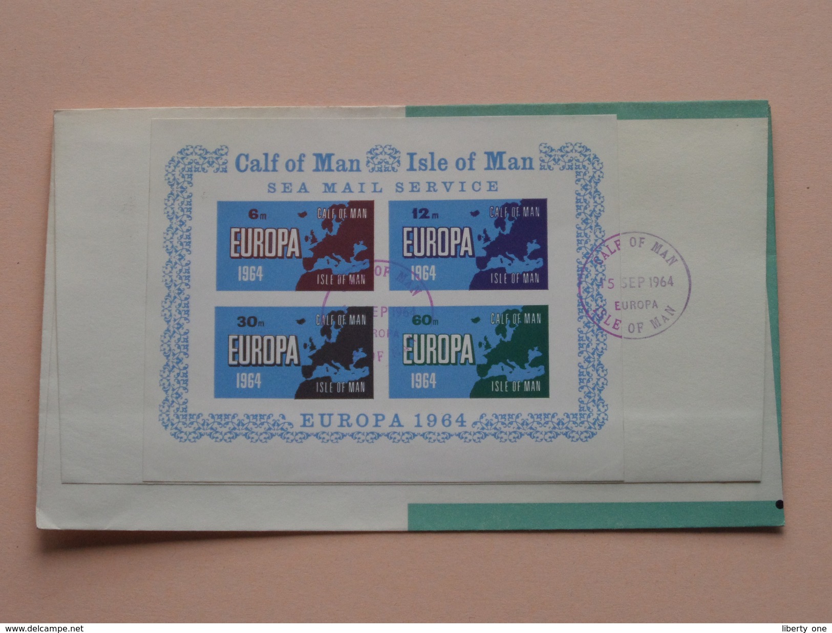 CALF Of MAN Isle Of Man Sea Mail Service ( FDC ) 1964 ( See Photo's ) ! - Man (Ile De)