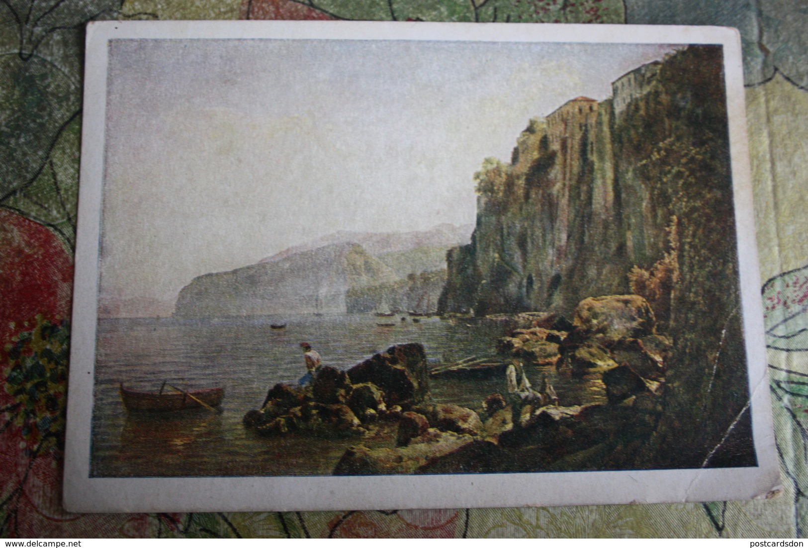 Italy In Art. "Sorrento Near Neapol" By Shedrin  - Old Russian  Postcard 1930s Rare Postcard - Altri & Non Classificati