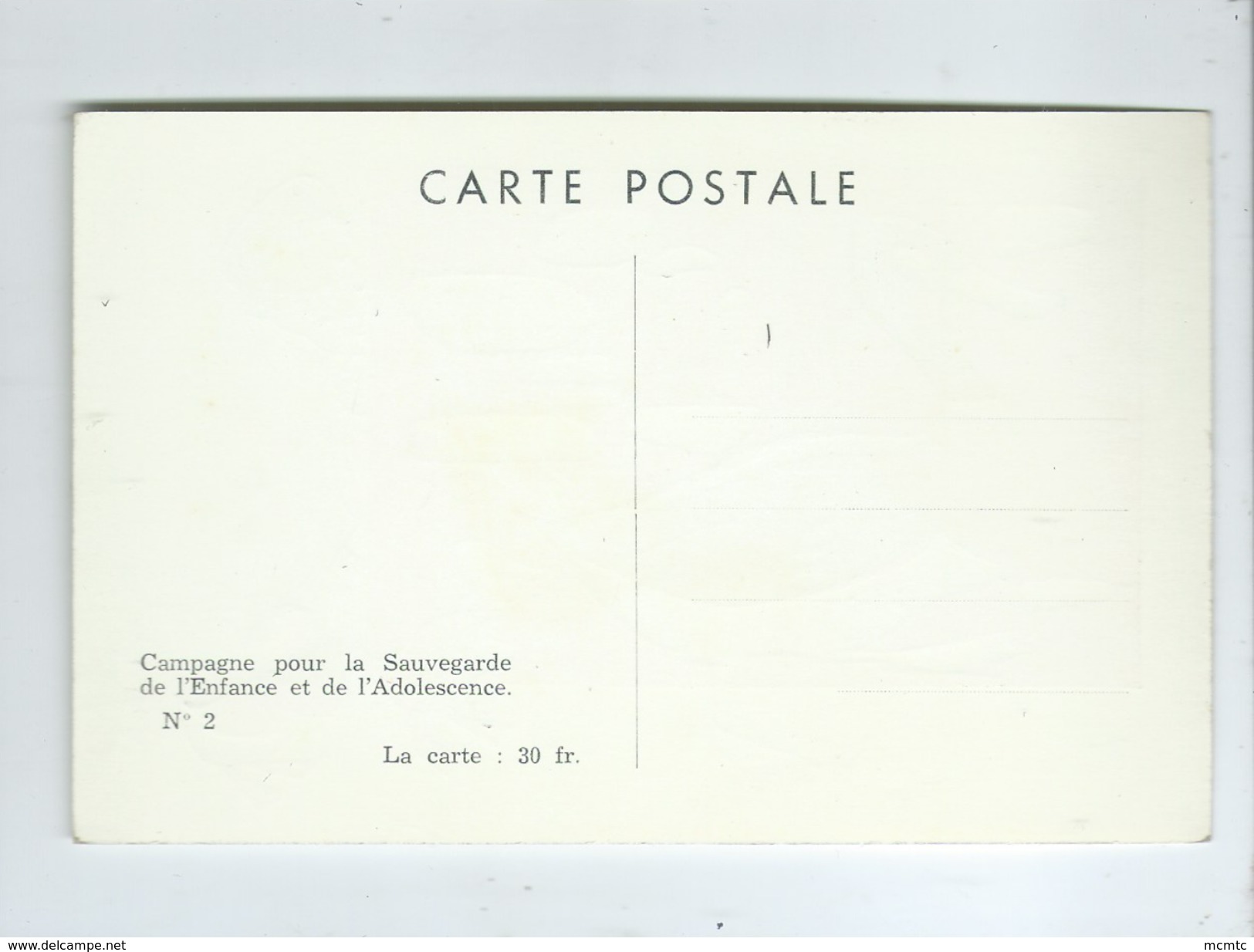 CPA Très Souple - Campagne Pour La Sauvegarde De L'Enfance Et De L'Adolescence N°2 - Canard , Cane , Caneton - Altri & Non Classificati