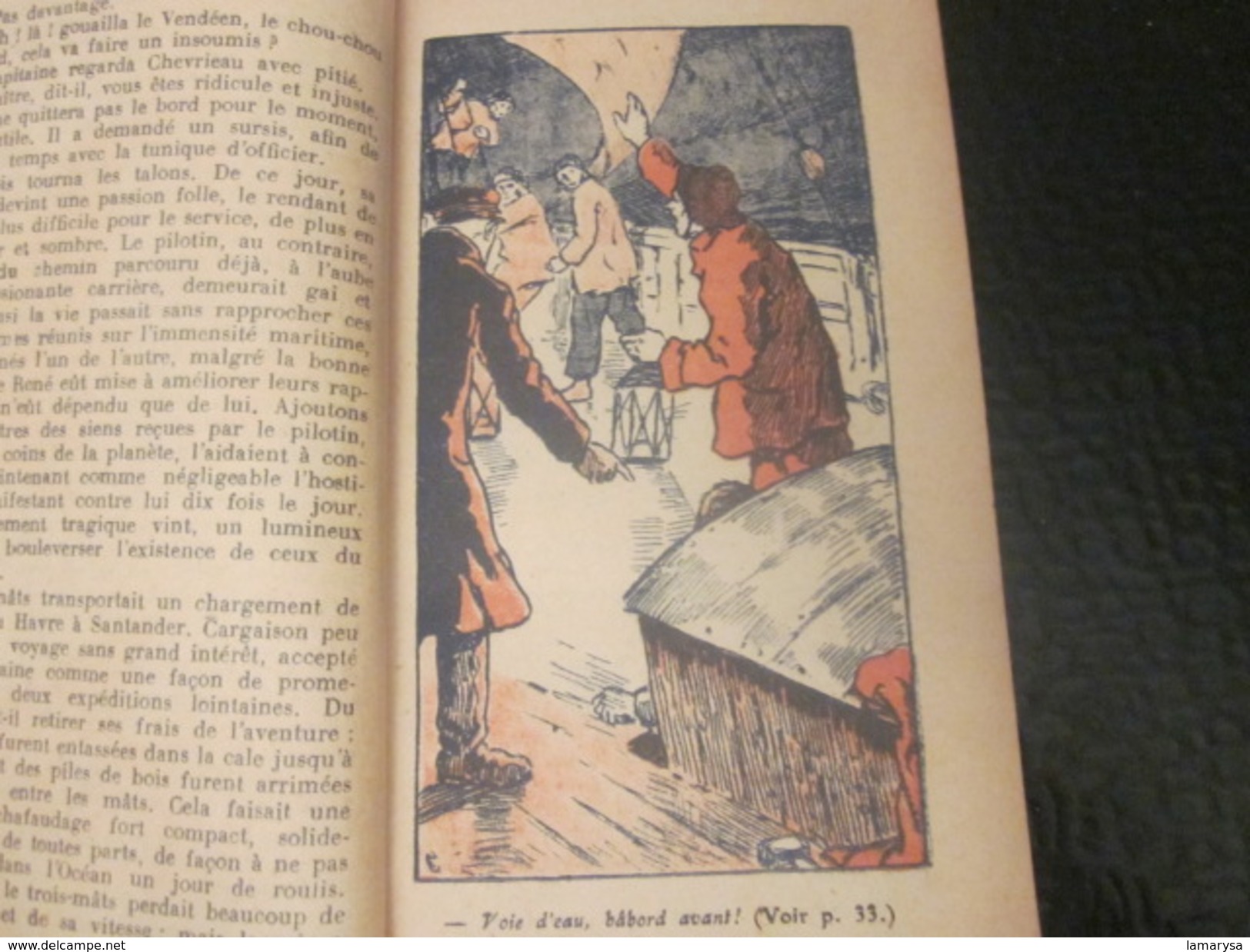 édition 1928- Mini Livret N°11 De Mauclère Collection BAYARD PARIS 5 Rue BAYARD Le PILOTIN DU "RISQUETOUT" 97 Pages 75c - Otros & Sin Clasificación