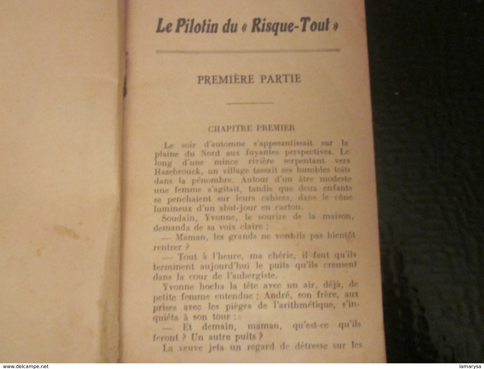 édition 1928- Mini Livret N°11 de Mauclère Collection BAYARD PARIS 5 rue BAYARD Le PILOTIN DU "RISQUETOUT" 97 pages 75c