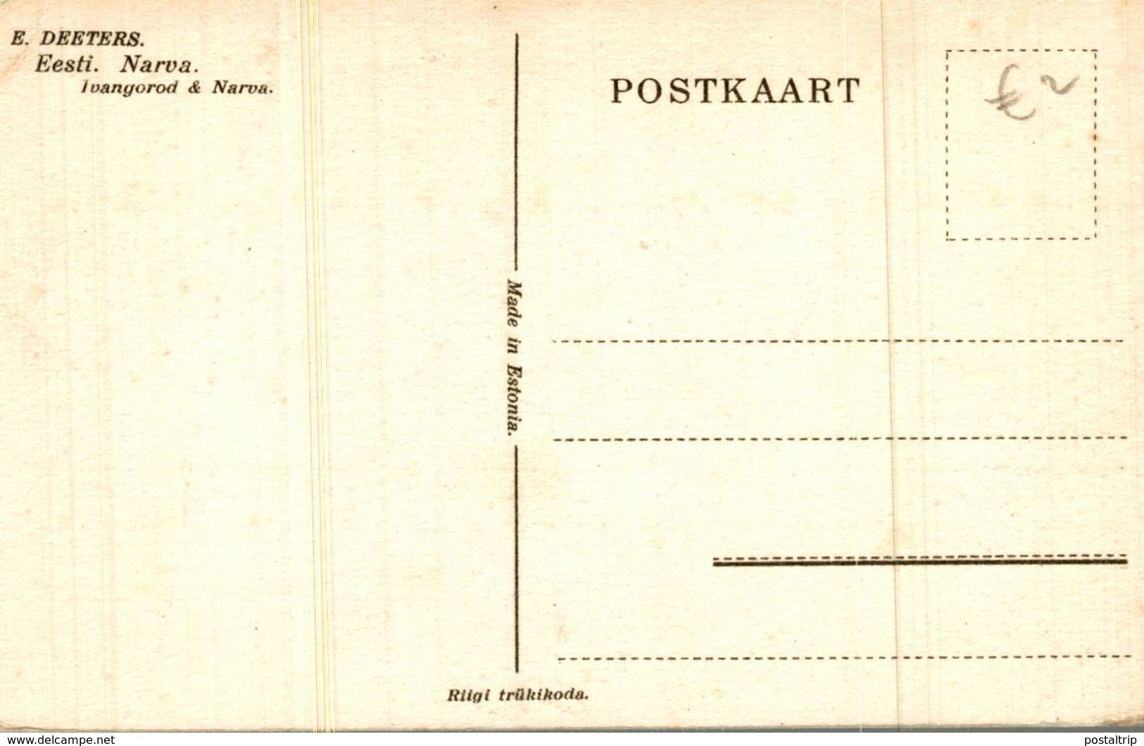 1€ DEPART  EESTI ESTONIA  ESTLAND - Estland