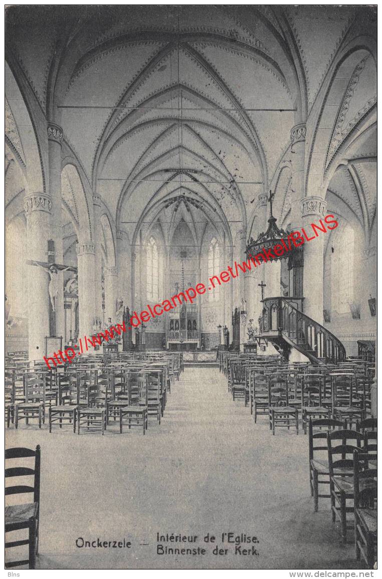 Binnenste Der Kerk - Onckerzele - 1919 - Geraardsbergen - Geraardsbergen