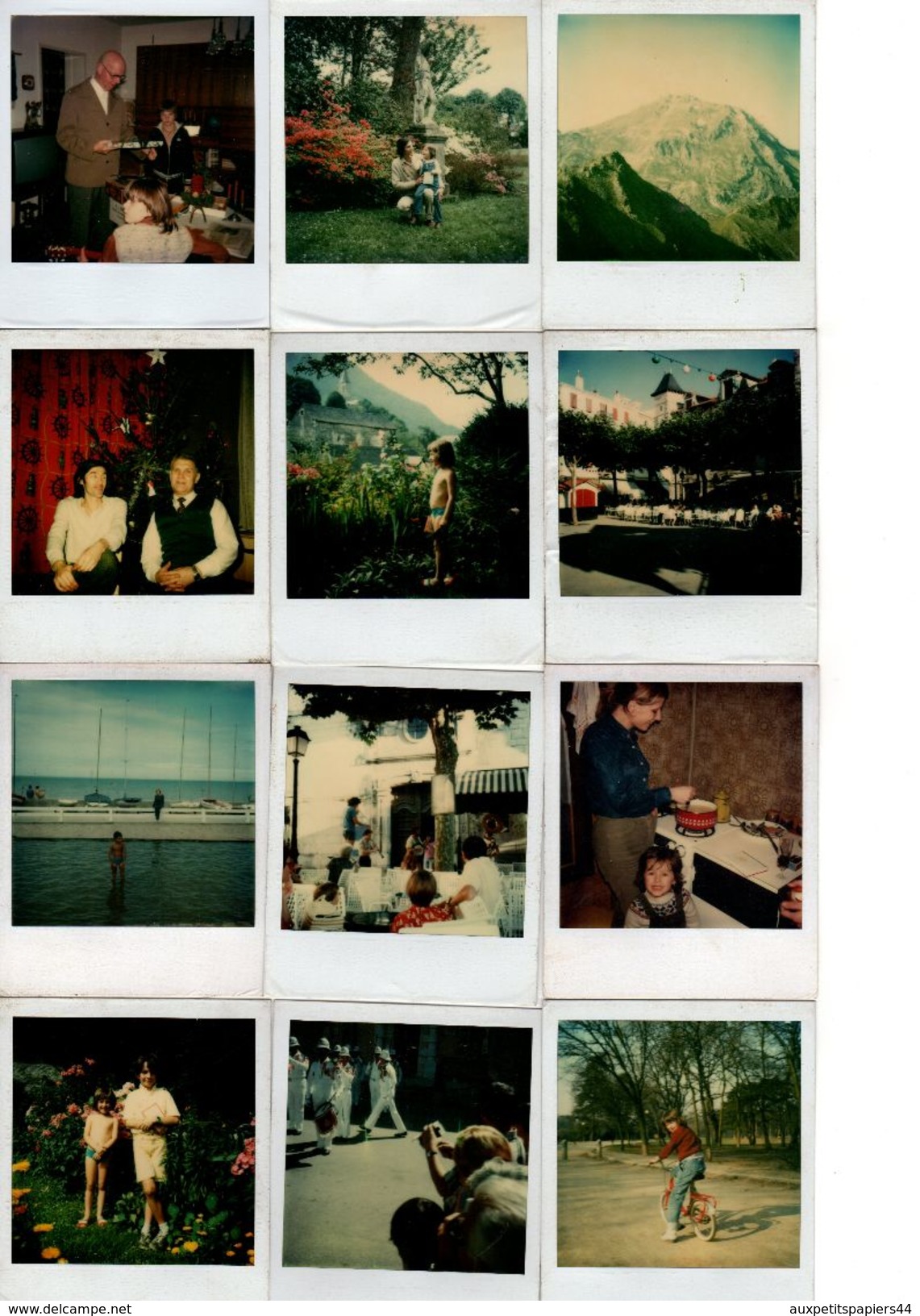 Lot de 130 Photos Couleur Polaroids Originales, Personnes, lieux, divers thèmes 1970/80