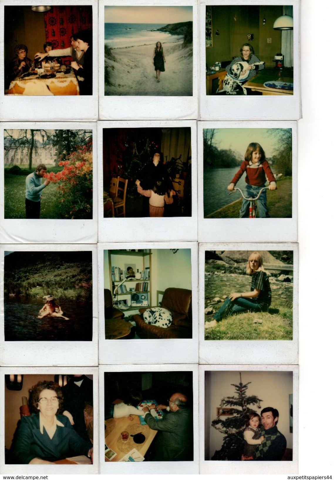 Lot de 130 Photos Couleur Polaroids Originales, Personnes, lieux, divers thèmes 1970/80