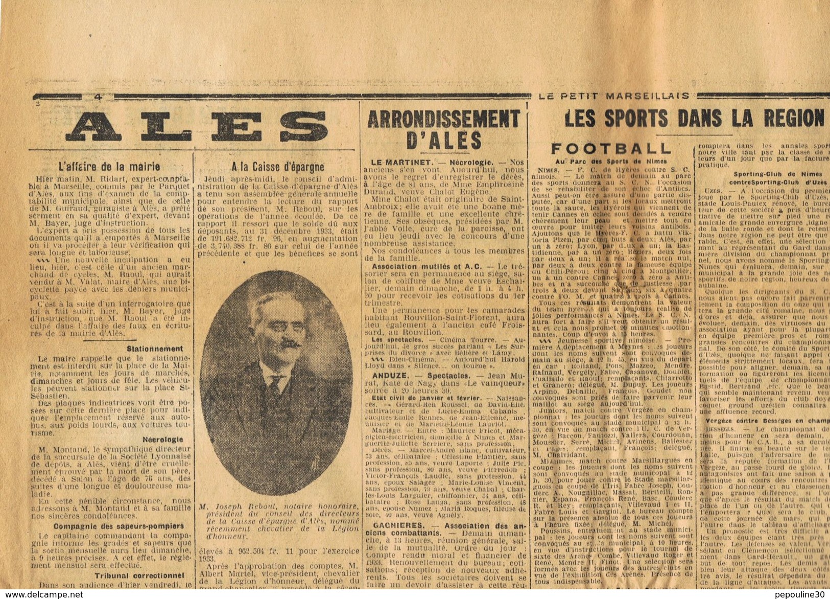 ** JOURNAL ** LE PETIT MARSEILLAIS ** 2ème ÉDITION DU ** SAMEDI 10 MARS 1934 ** - Le Petit Marseillais