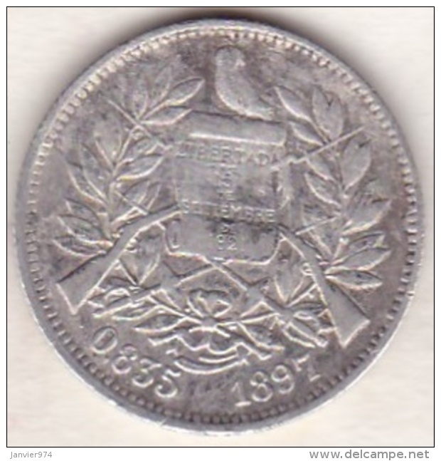 Guatemala . 2 Reales 1894 . Argent . KM# 167 - Guatemala