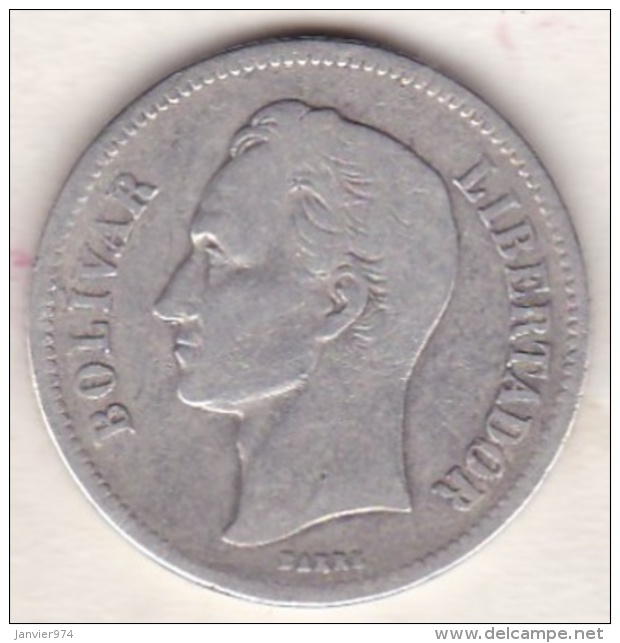 Venezuela . 2 Bolivares 1926 . Argent .Y# 23 - Venezuela