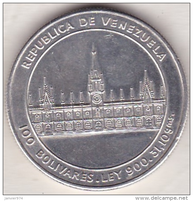 Venezuela . 100 Bolivares 1986 . 200th Anniversary - Birth Of Jose M. Vargas. Argent . Y# 60 - Venezuela