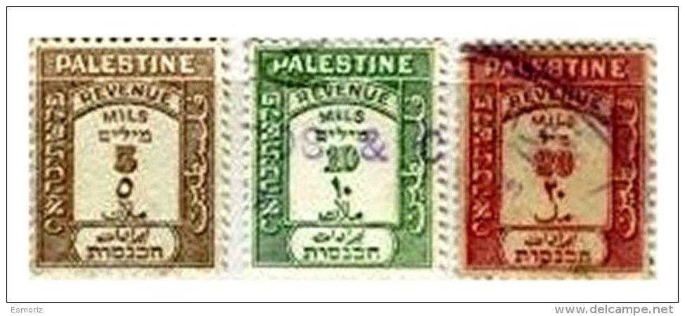 PALESTINE, Revenues, Used, F/VF - Palästina