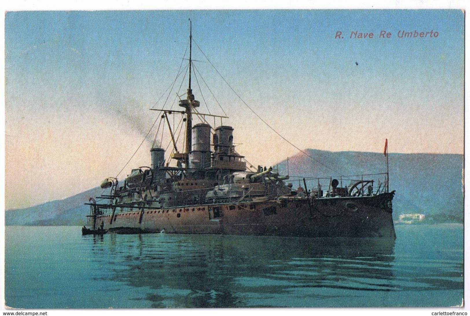 Nave Da Guerra Re Umberto- Viaggiata 9/9/1919 - Guerra