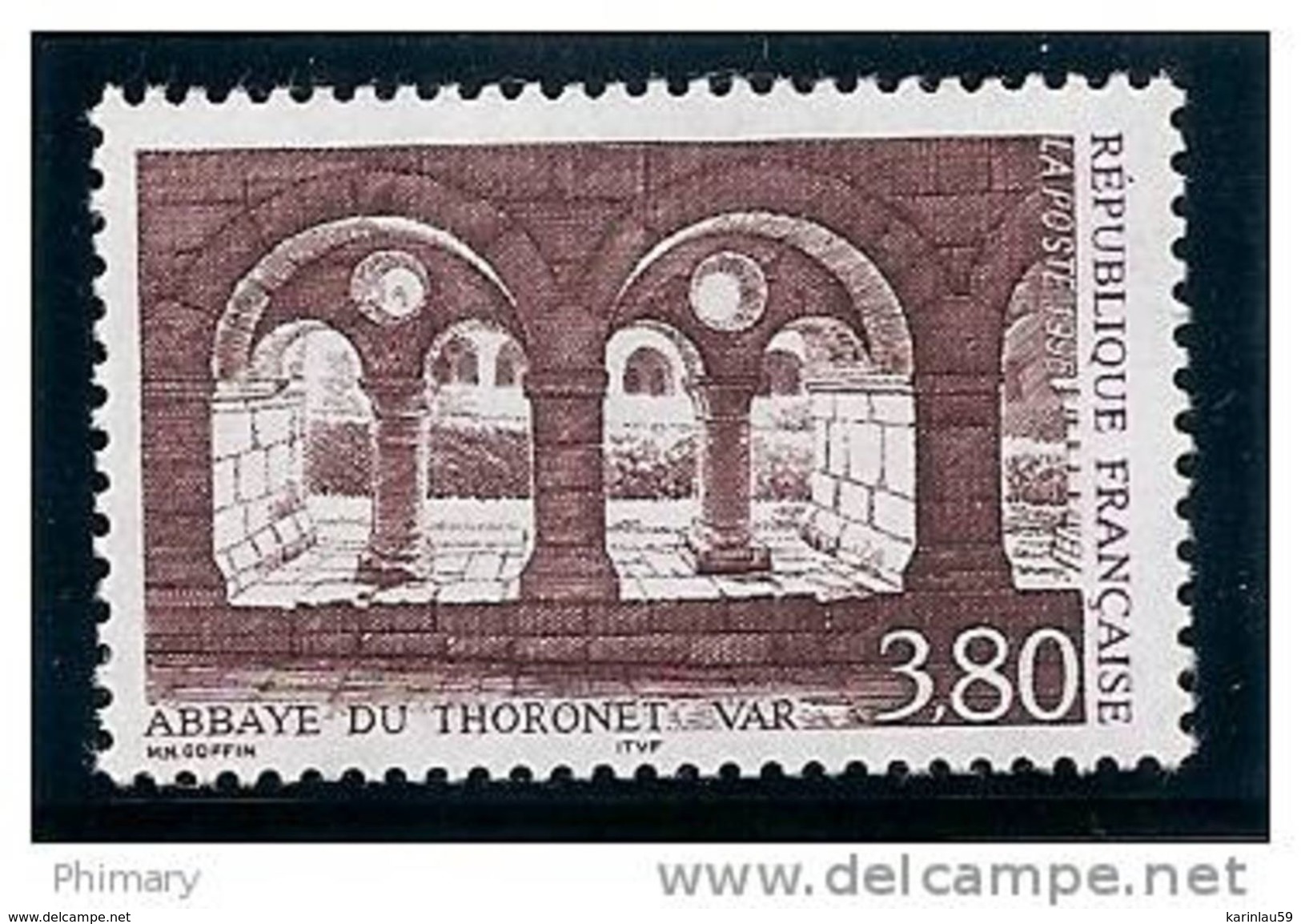 Timbre France .1996 - Y.T. N° 3020 - NEUF * * - ABBAYE DE THORONET Var - Neufs