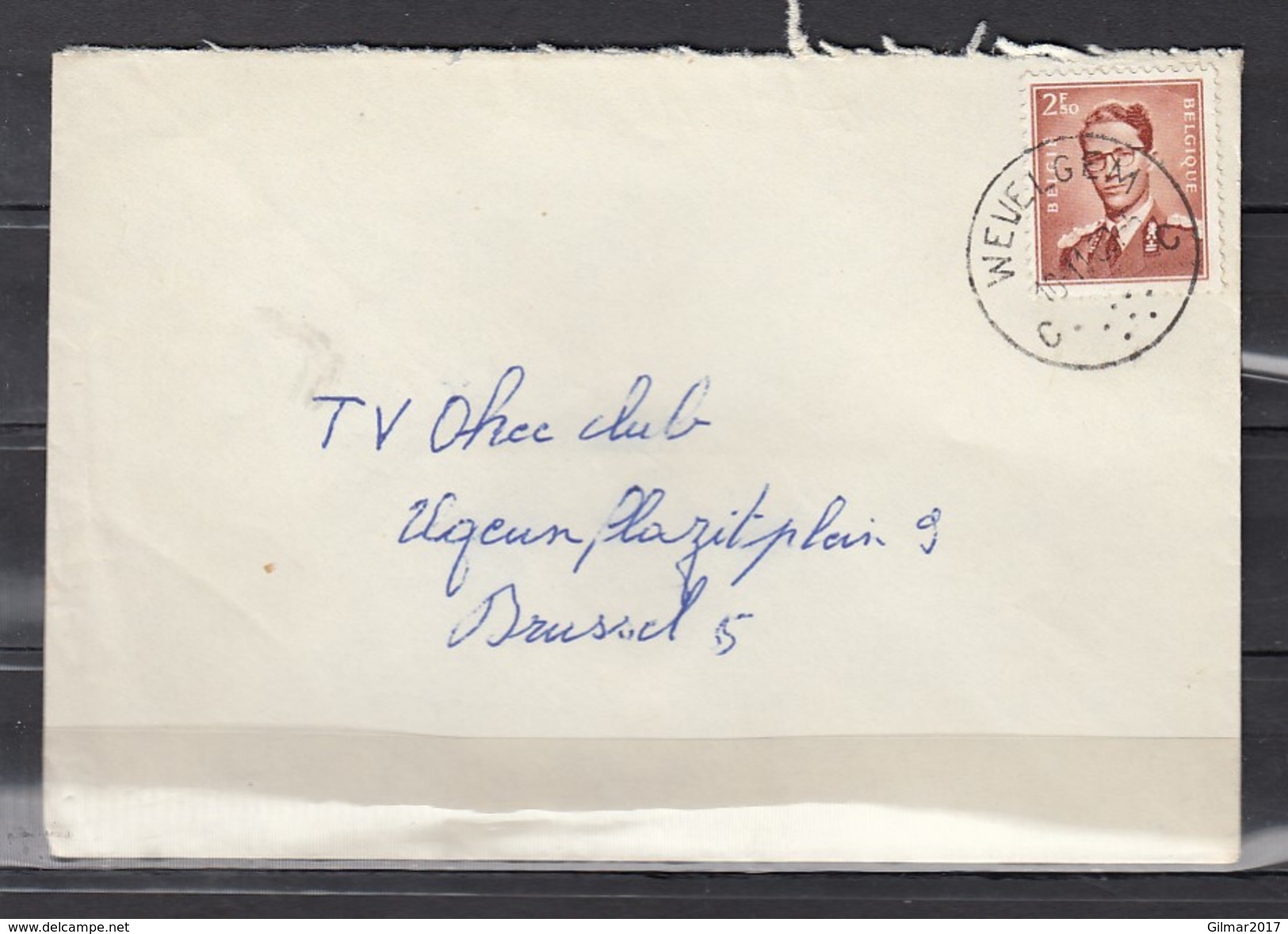 Brief Naar Wevelgem C Naar Brussel - 1953-1972 Occhiali