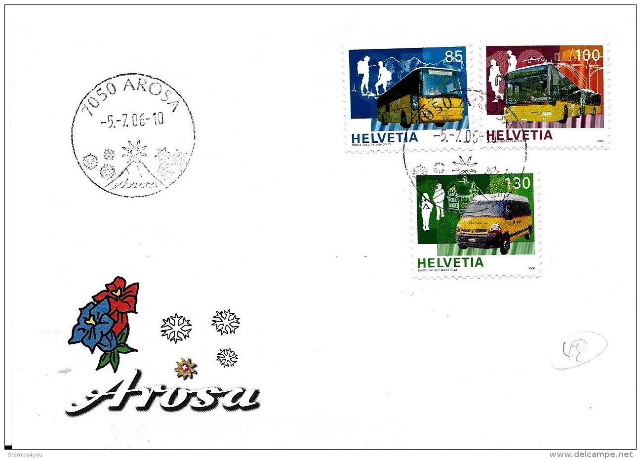 70 - 70 - Enveloppe Avec Cachet Illustré D'Arosa 2006 - Storia Postale
