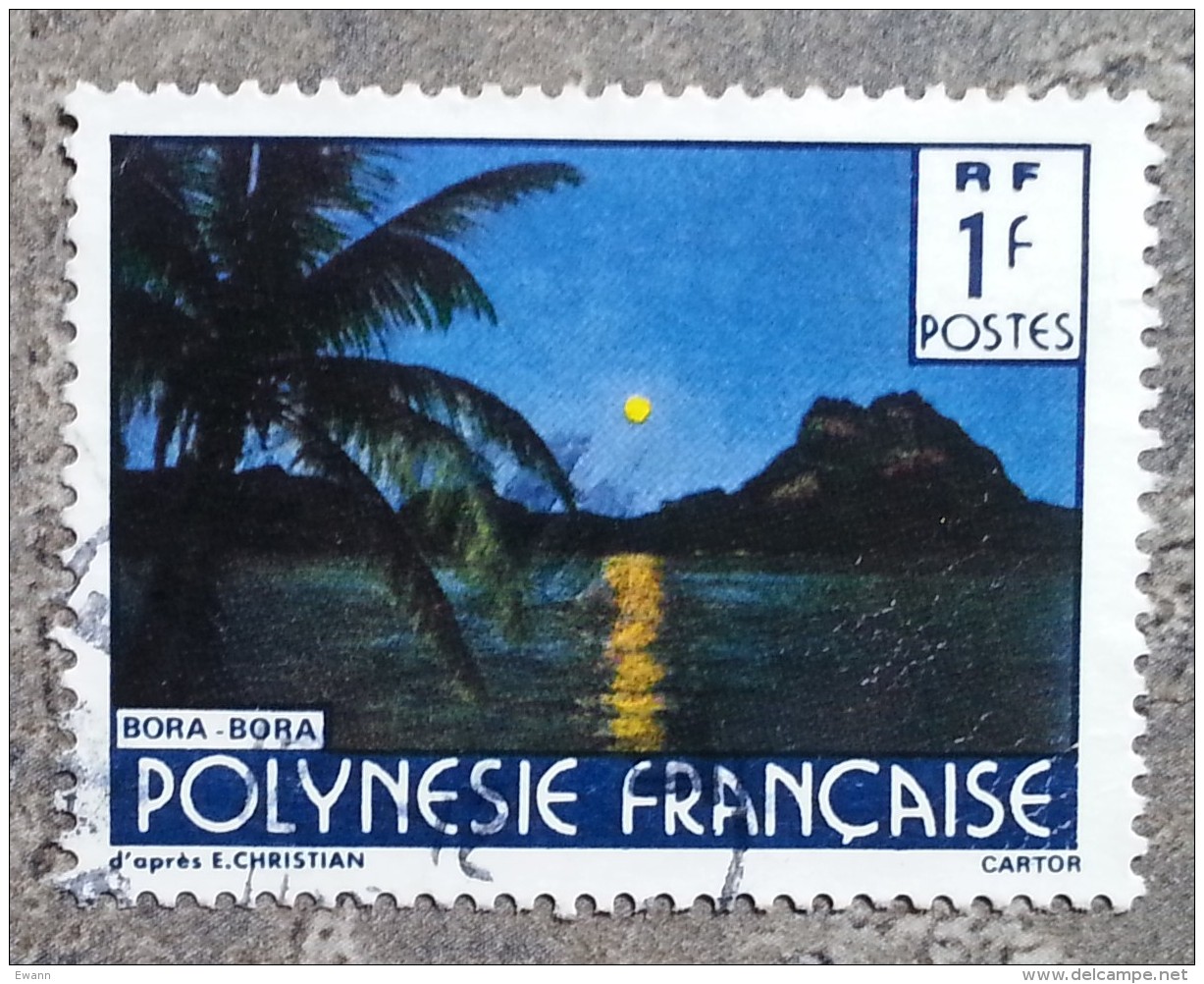 POLYNESIE - YT N°321 - Paysage / Bora Bora / Cartor - 1988 - Oblitérés
