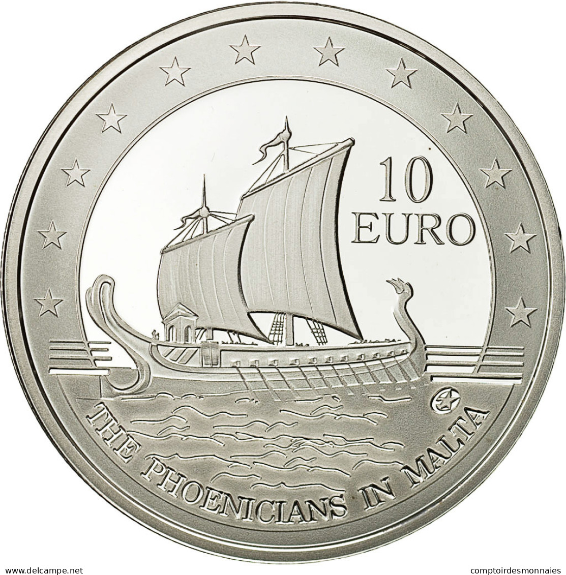 Malte, 10 Euro, 2011, FDC, Argent, KM:142 - Malta