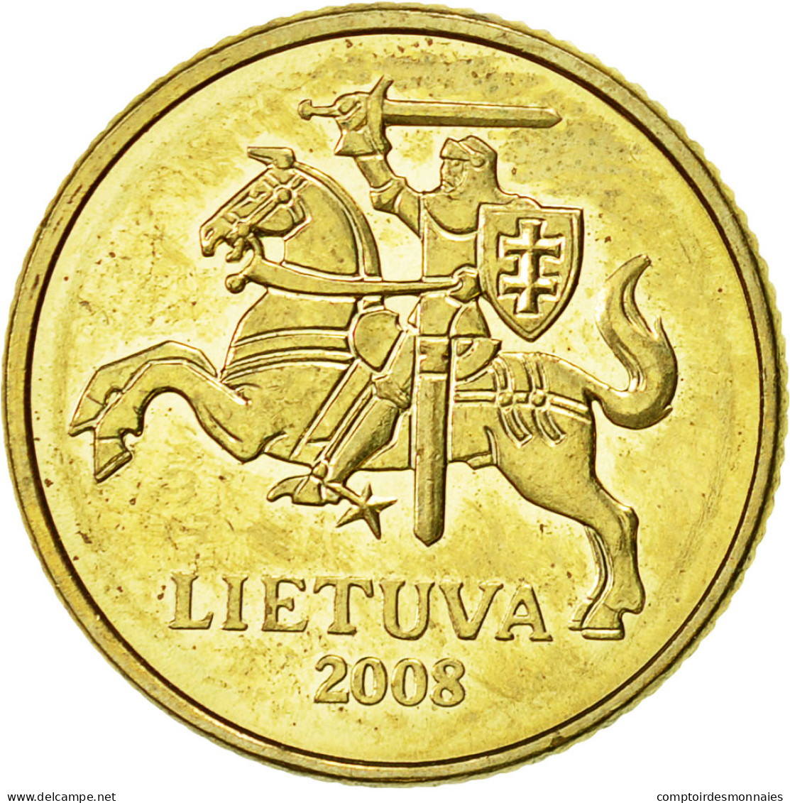 Monnaie, Lithuania, 10 Centu, 2008, TTB+, Nickel-brass, KM:106 - Lituanie