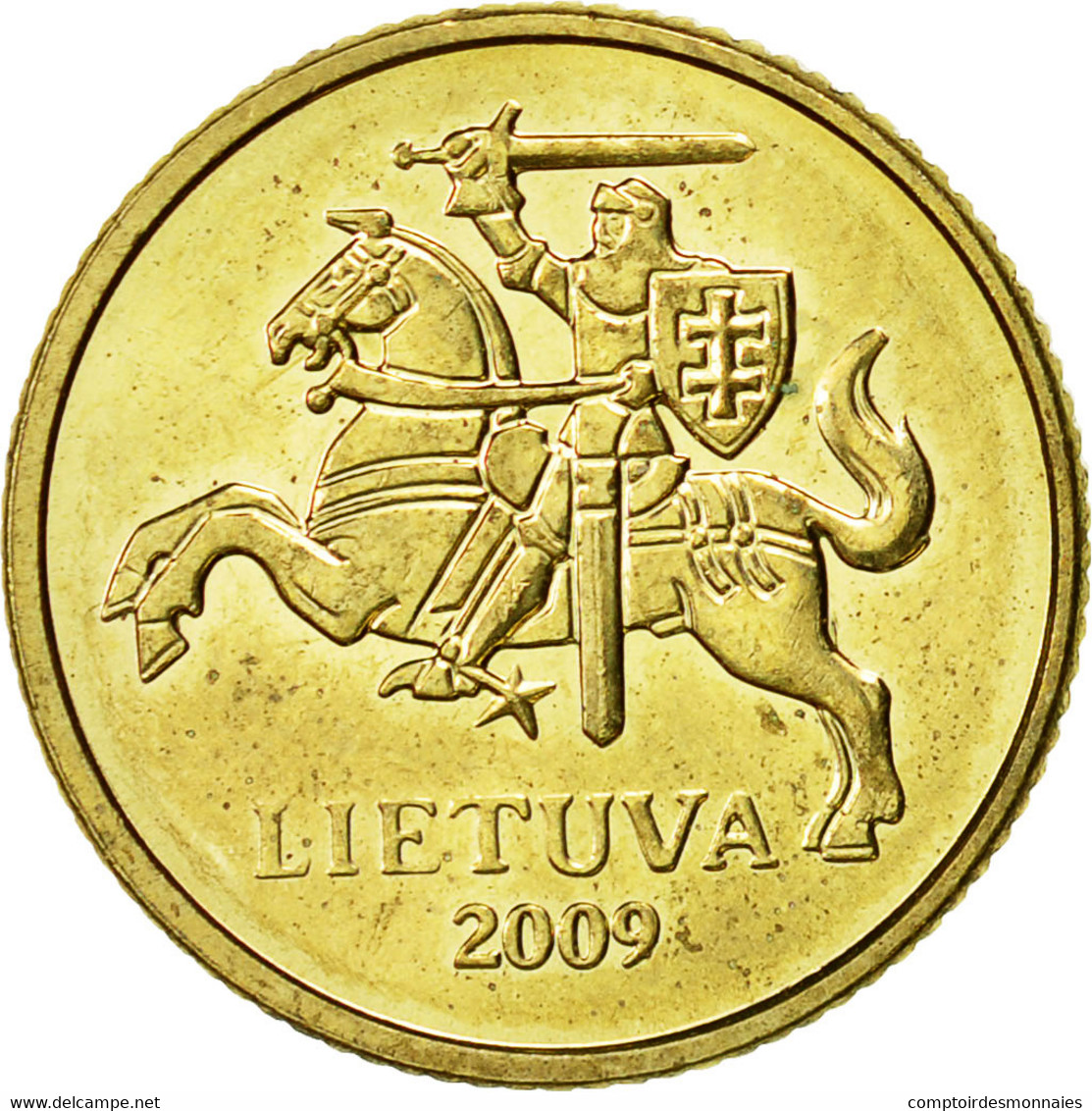 Monnaie, Lithuania, 10 Centu, 2009, TTB+, Nickel-brass, KM:106 - Lithuania