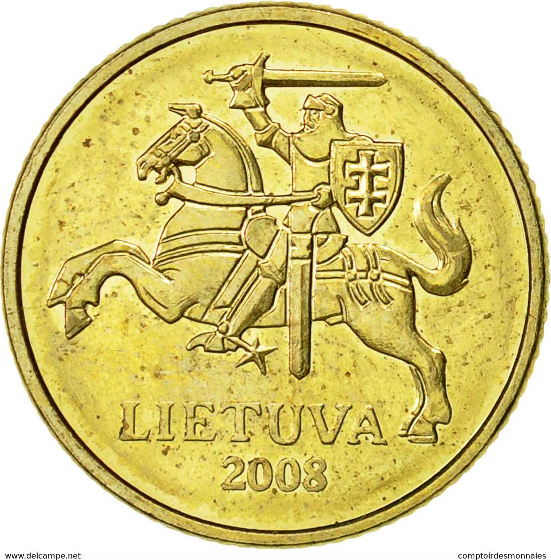 Monnaie, Lithuania, 10 Centu, 2008, TTB+, Nickel-brass, KM:106 - Litauen