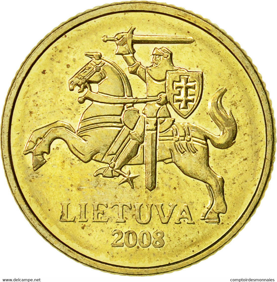 Monnaie, Lithuania, 10 Centu, 2008, TTB+, Nickel-brass, KM:106 - Lituanie