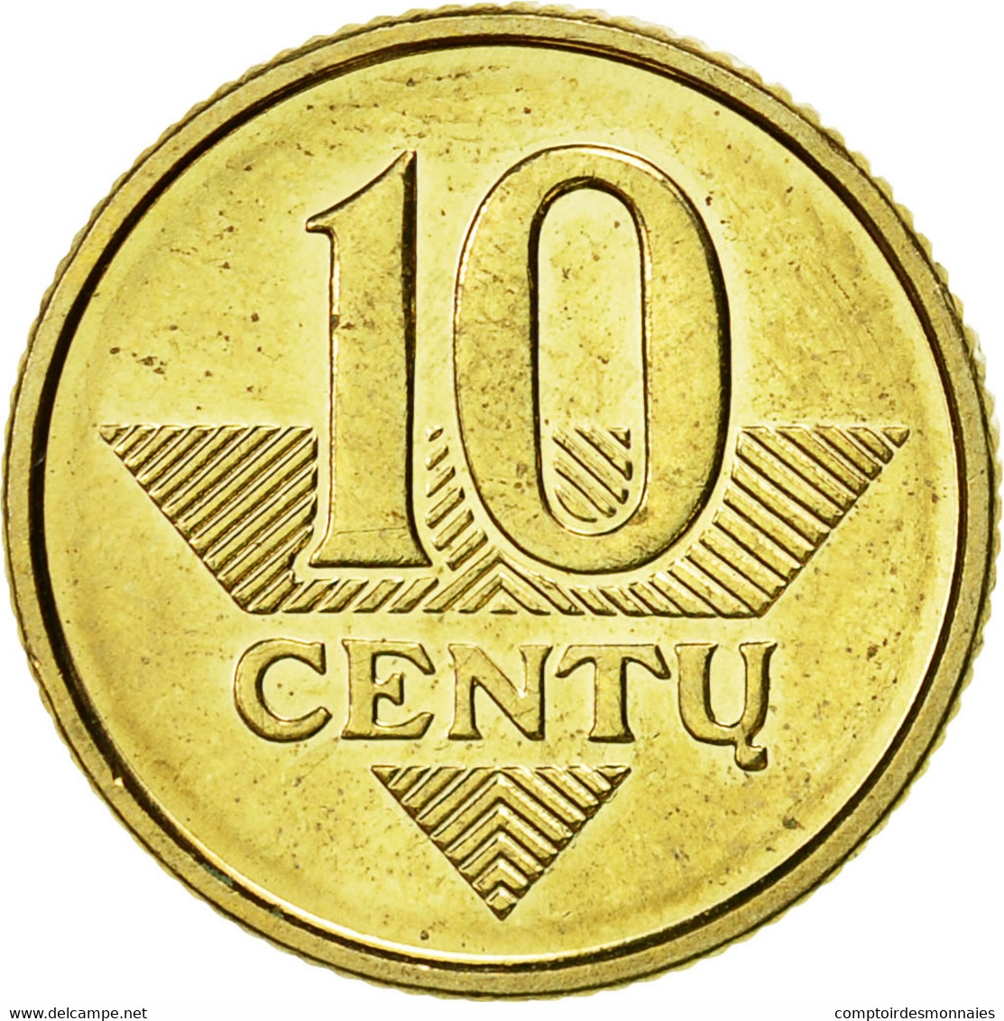 Monnaie, Lithuania, 10 Centu, 2008, TTB+, Nickel-brass, KM:106 - Lituanie