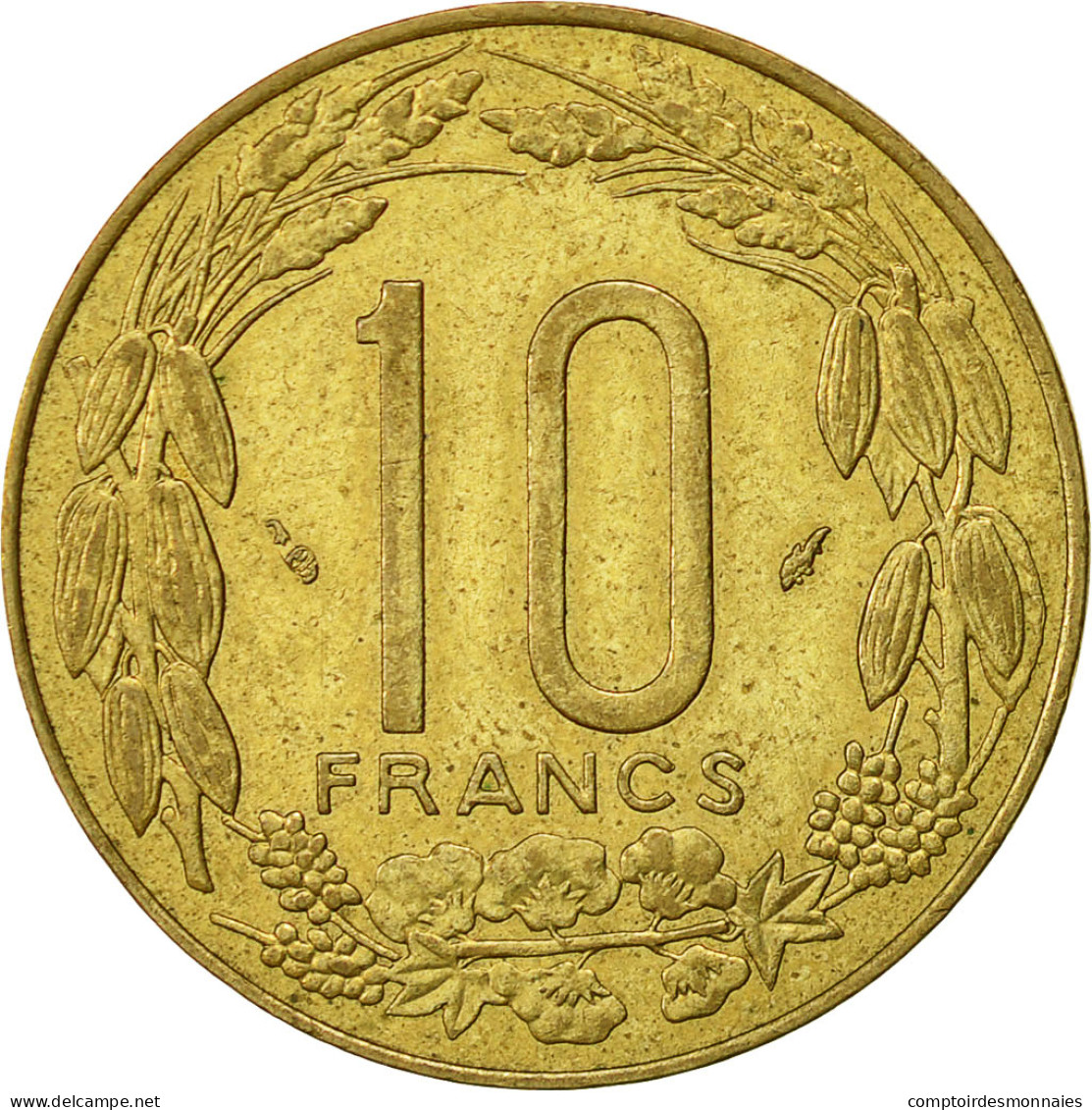 Monnaie, États De L'Afrique Centrale, 10 Francs, 1985, Paris, TTB+ - Cameroun