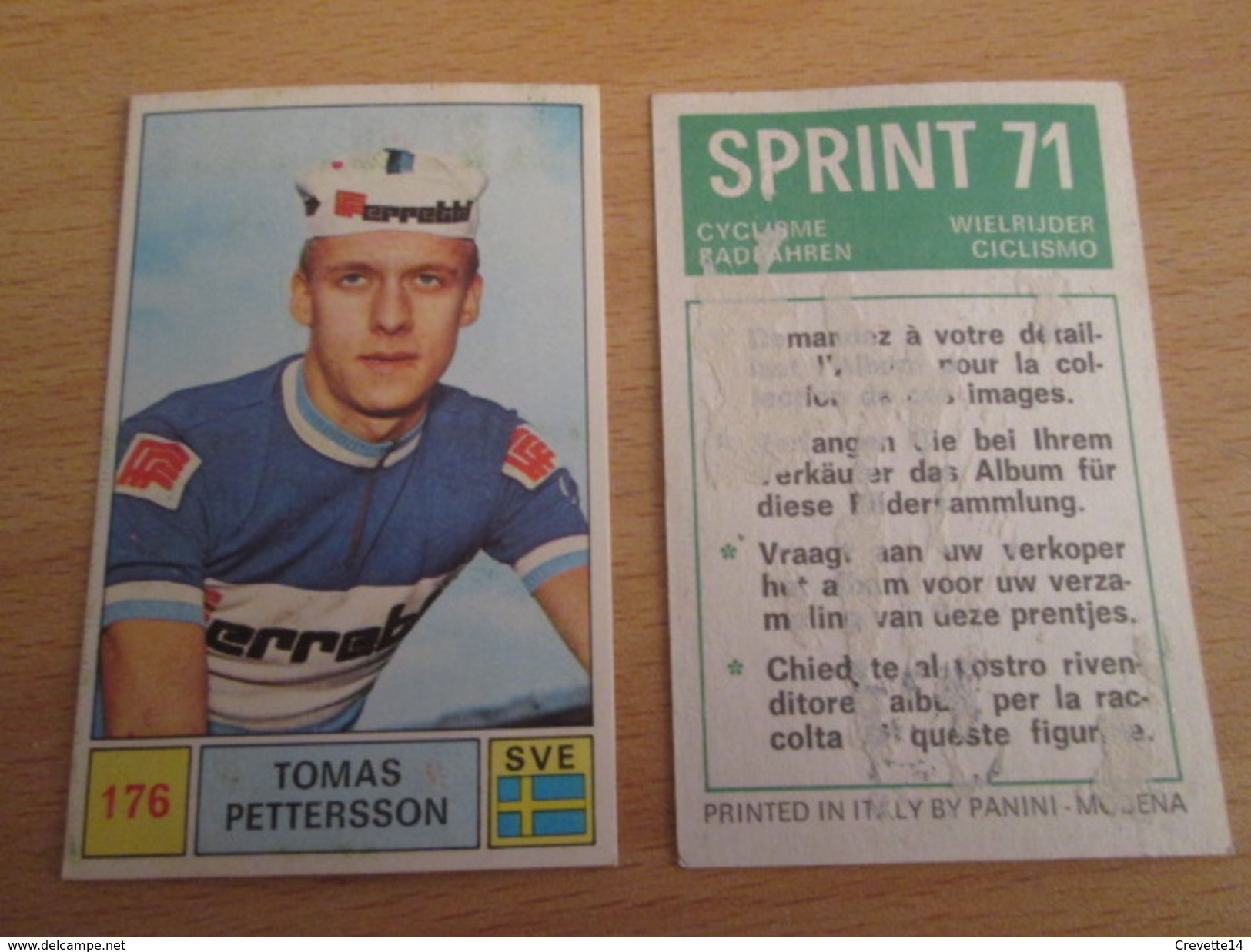 Image (de Récupération) En TBE : PANINI SPRINT 71 CYCLISME N° 176 - Edition Française