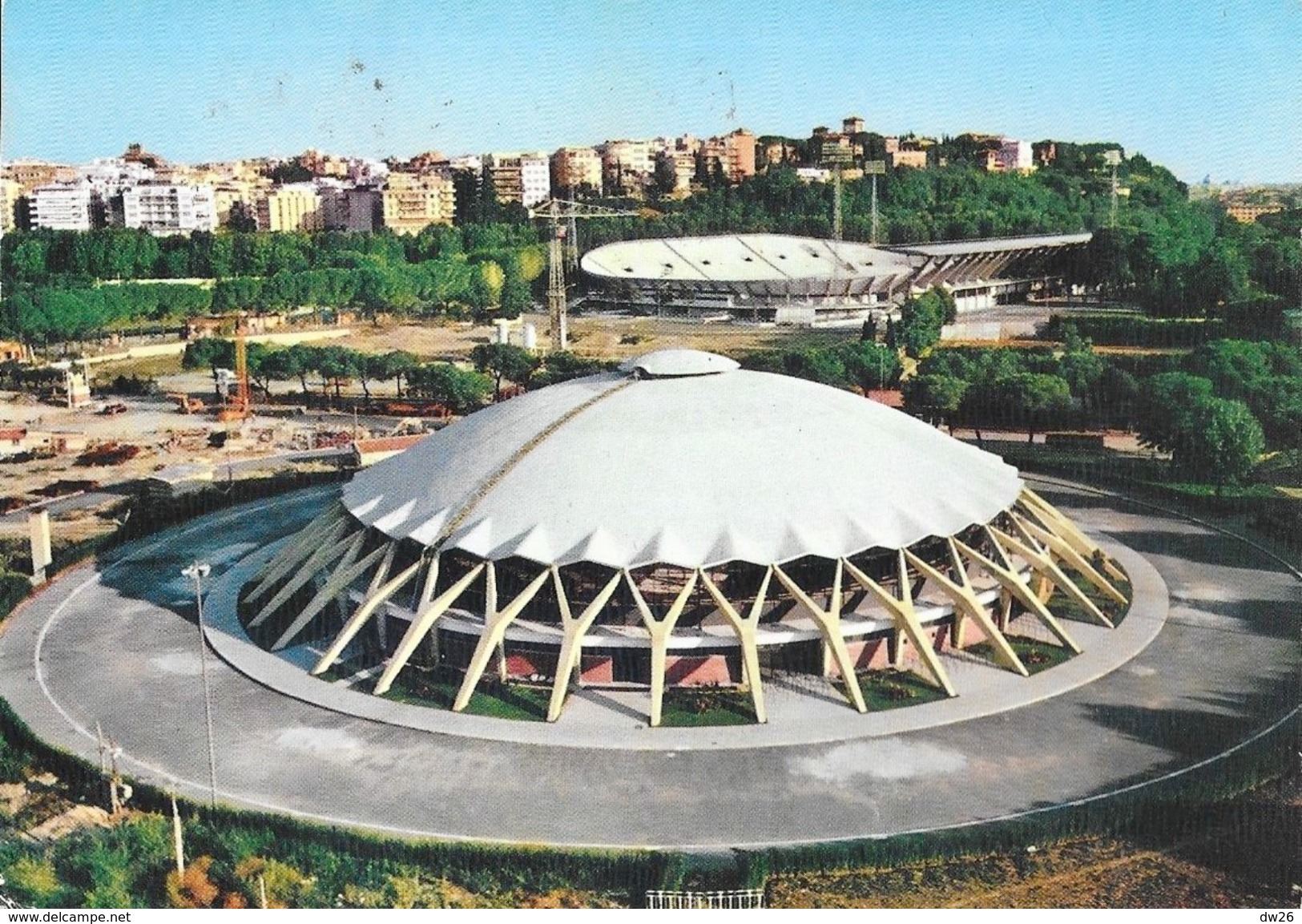 Roma - Il Palazzetto Dello Sport (petit Palais Des Sports) - Timbre Et Tampon "Jeux Olympiques De Rome 1960" - Stades & Structures Sportives