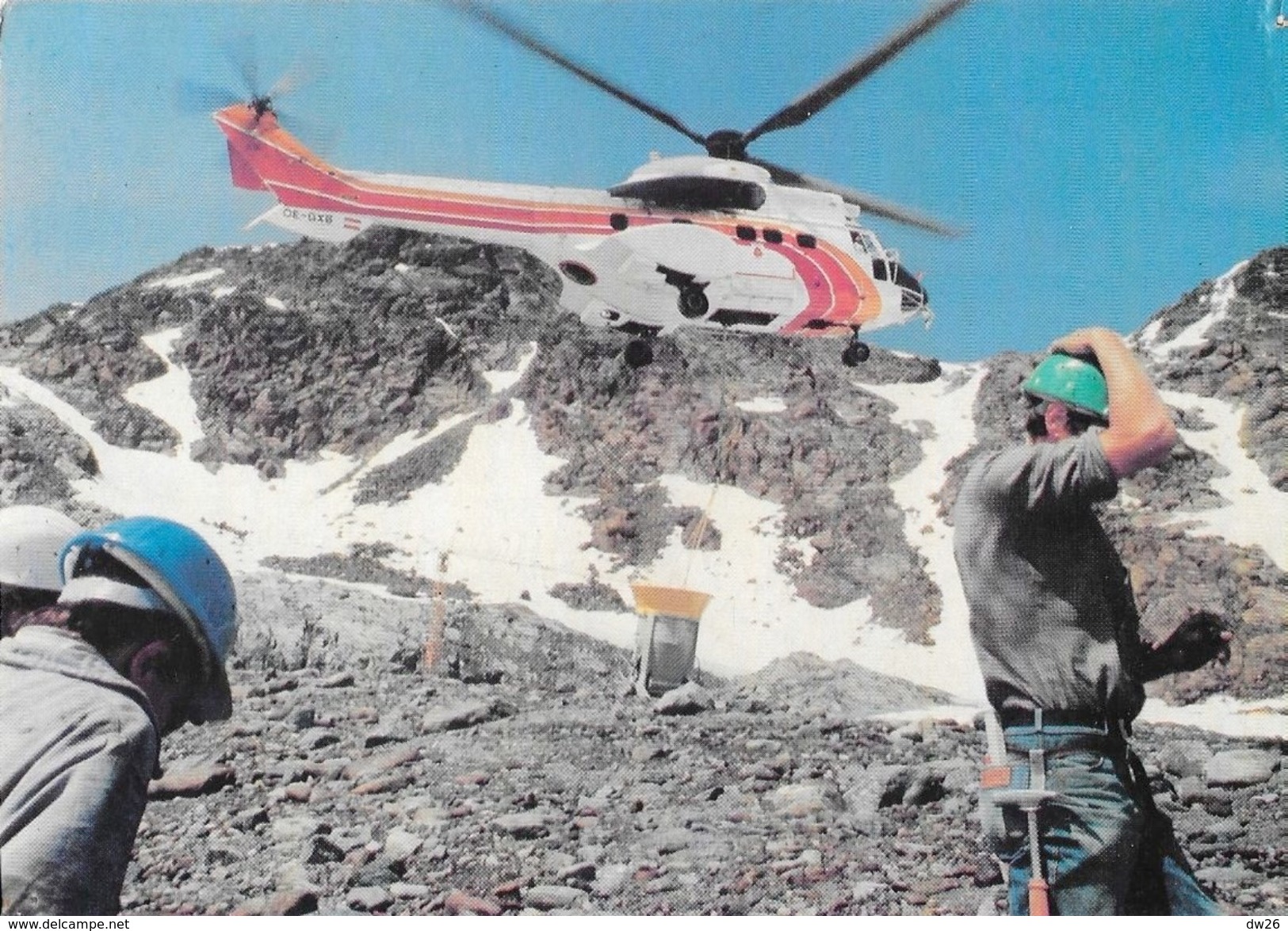 Aérospatiale - Hélicoptère Super Puma - Hélitreuillage En Montagne - Carte Non Circulée - Helicopters