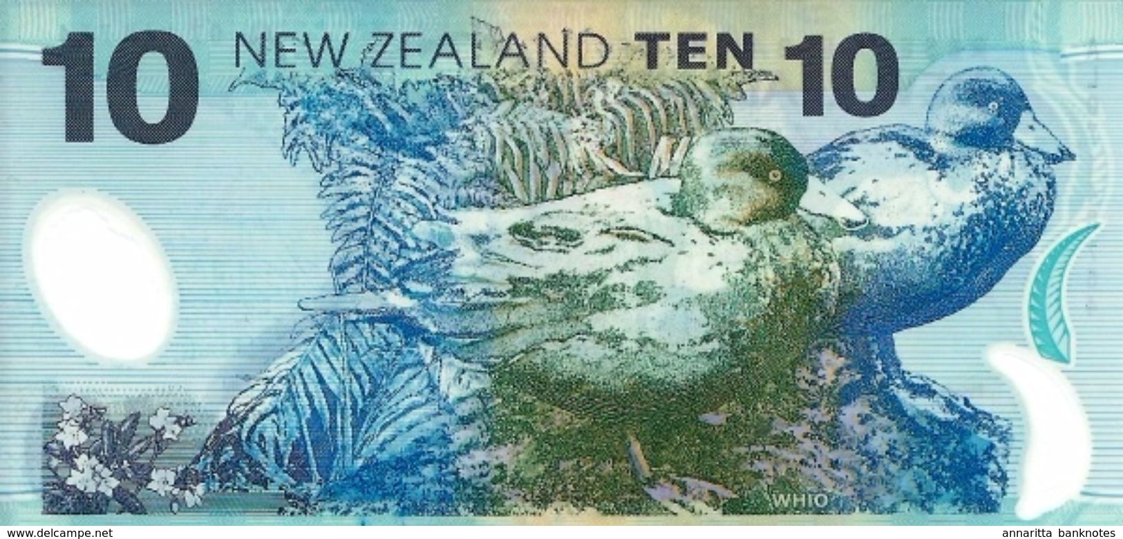 NEW ZEALAND 10 DOLLARS ND (2007) P-186b UNC  [NZ132f] - Nieuw-Zeeland