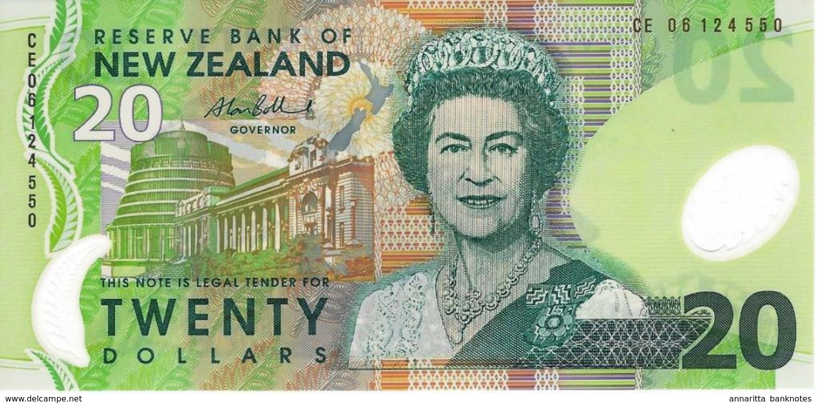 NEW ZEALAND 20 DOLLARS ND (2006) P-187 UNC  [NZ133e] - Nouvelle-Zélande