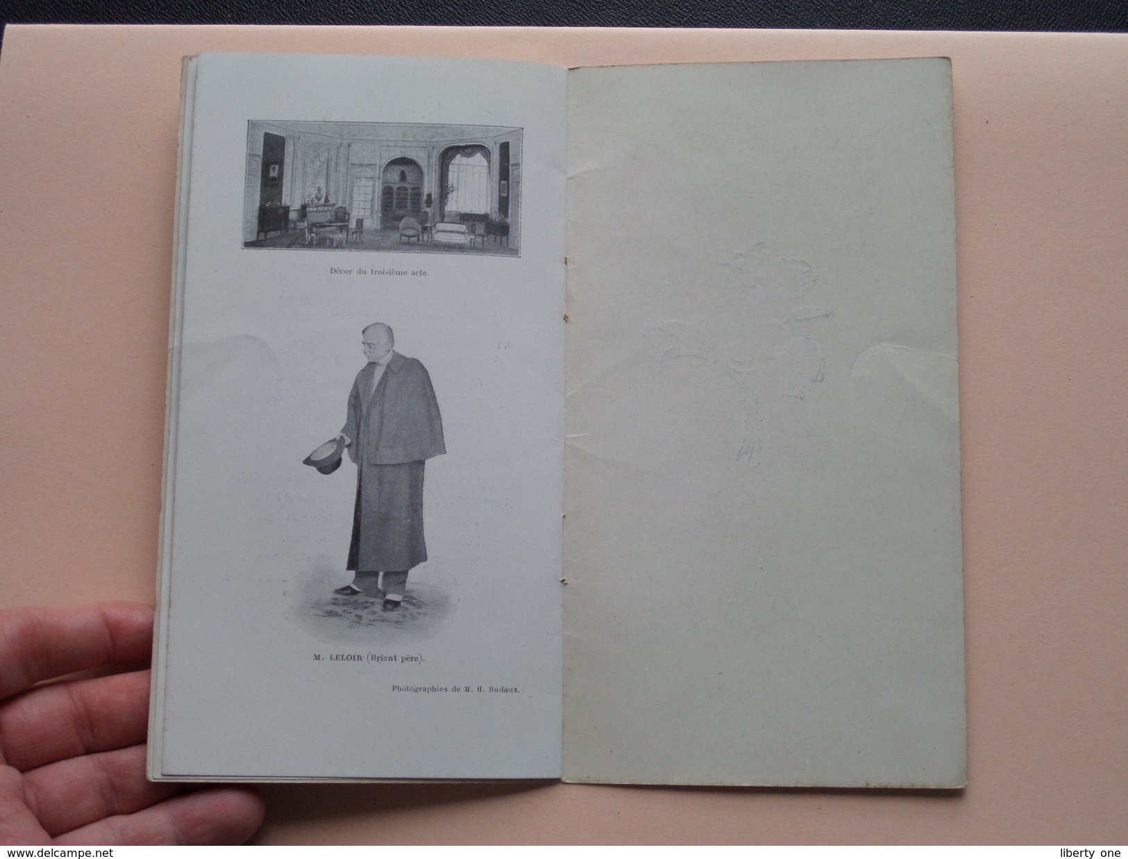 Programme L'ILLUSTRATION 62e Année 1905 Comédie Française (Mme Pierson/Leloir/Piérat/Coquelin/Féraudy) ( Voir Photo )