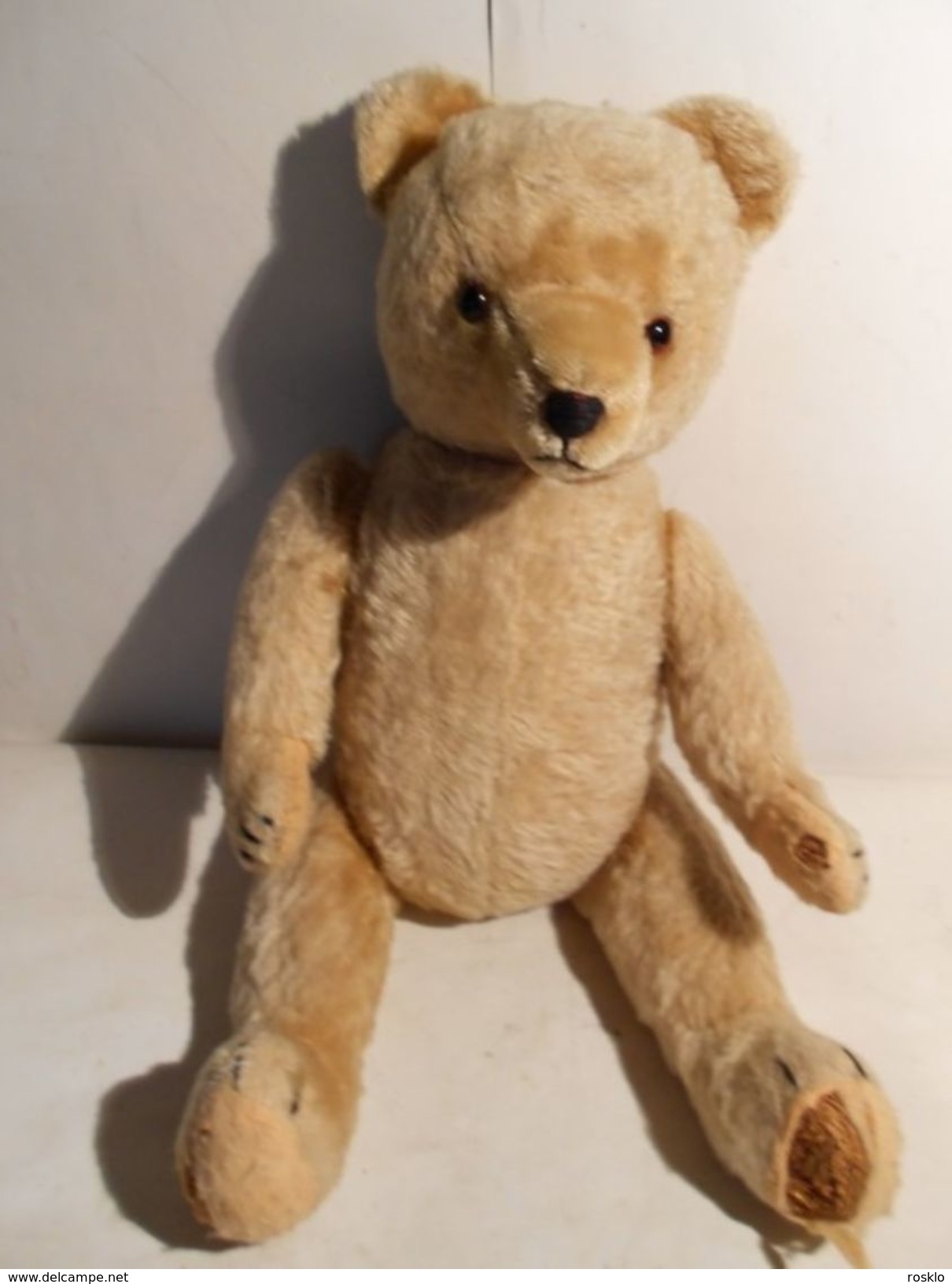 Ours - JOUETS-ANCIENS-OURS-EN-PELUCHE-1930-50-HT-50-CM