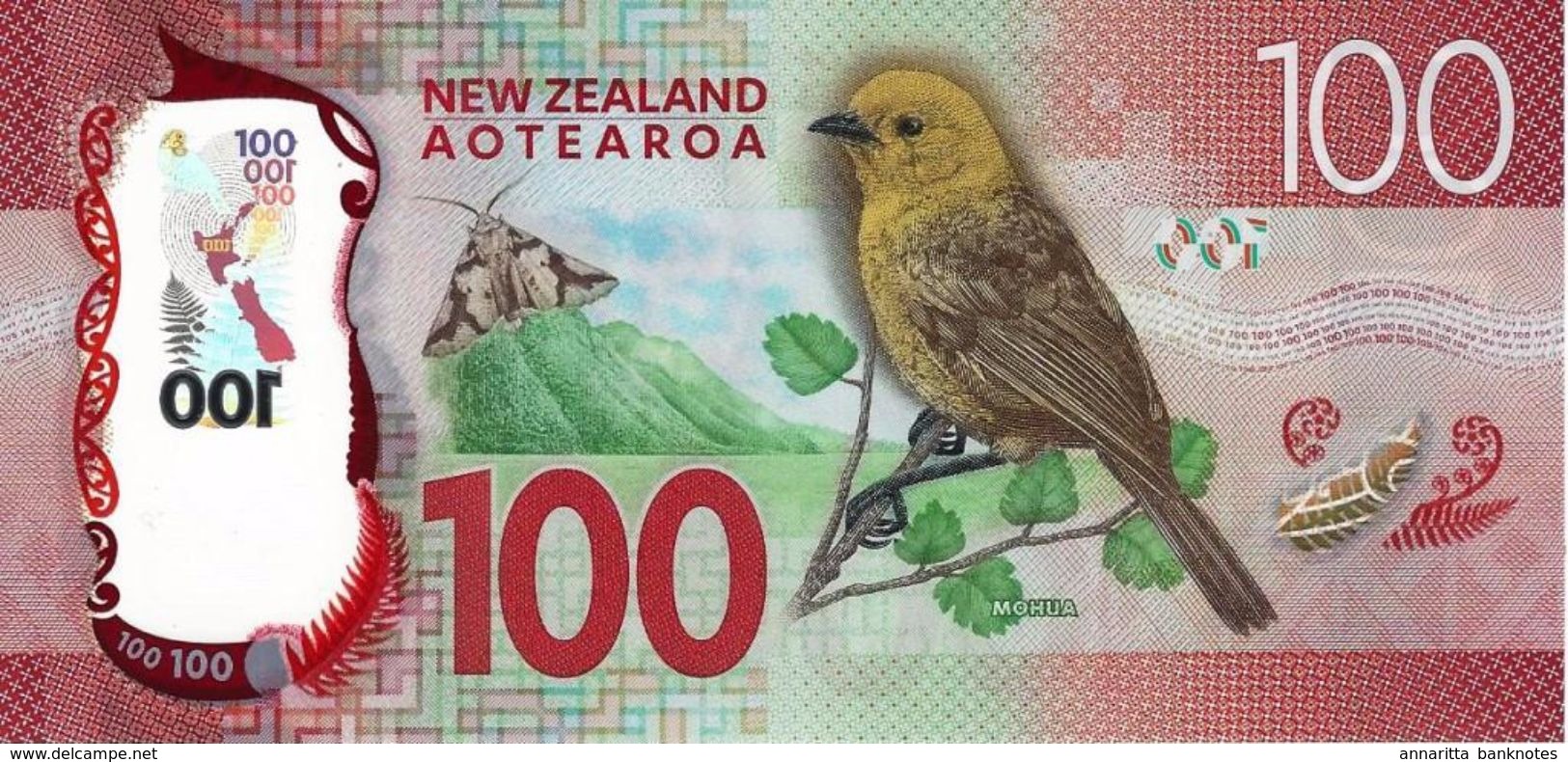 NEW ZEALAND 100 DOLLARS ND (2016) P-195a UNC [NZ141a] - New Zealand