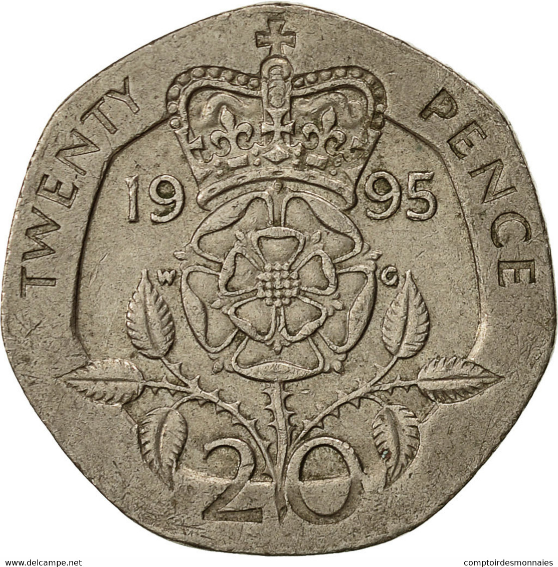 Monnaie, Grande-Bretagne, Elizabeth II, 20 Pence, 1995, TTB, Copper-nickel - 20 Pence