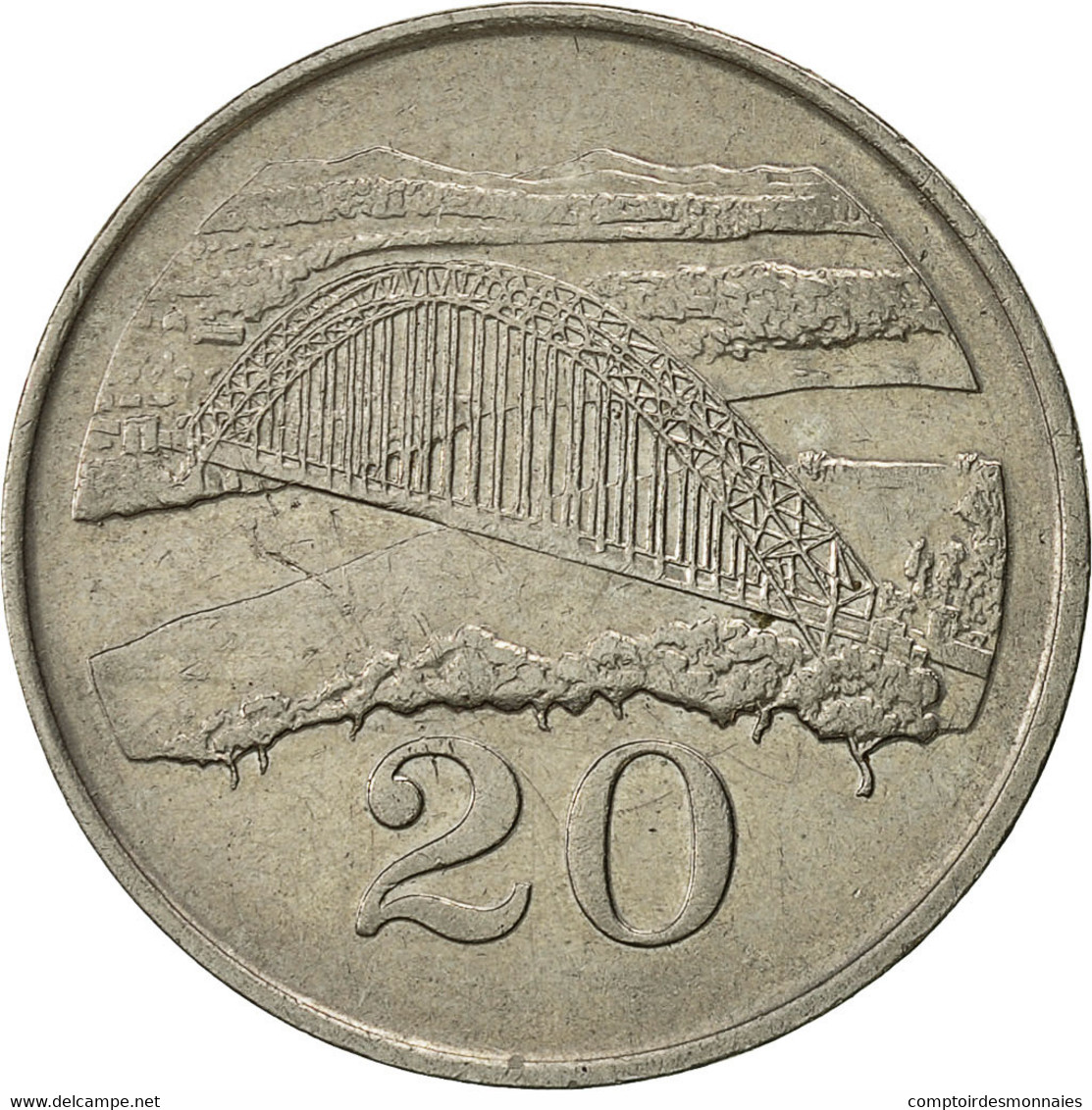 Monnaie, Zimbabwe, 20 Cents, 1997, SUP, Copper-nickel, KM:4 - Zimbabwe