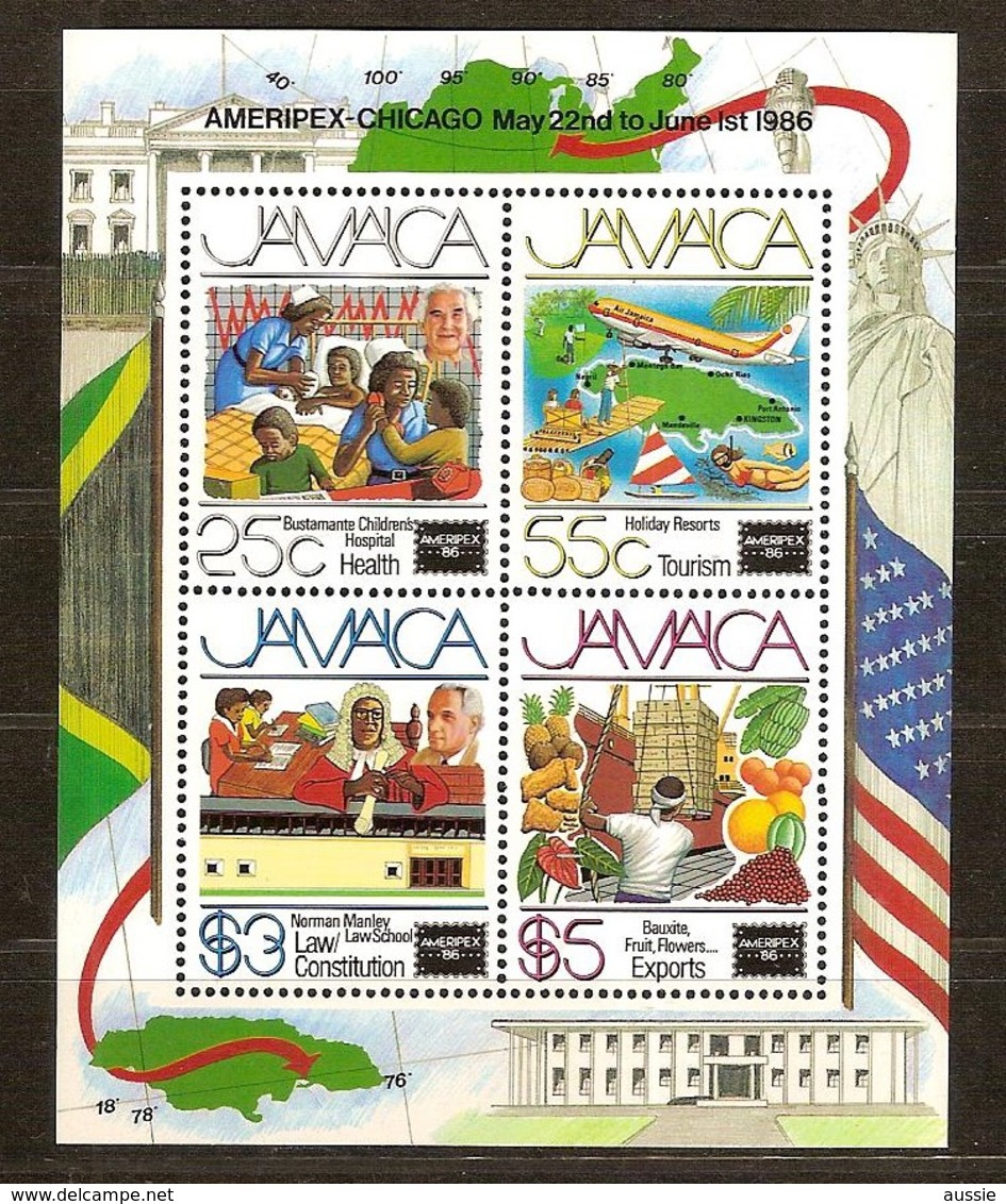 Jamaica Jamaique 1986 Yvertn° Bloc 26 *** MNH   Cote 12,50 € Ameripex - Jamaica (1962-...)