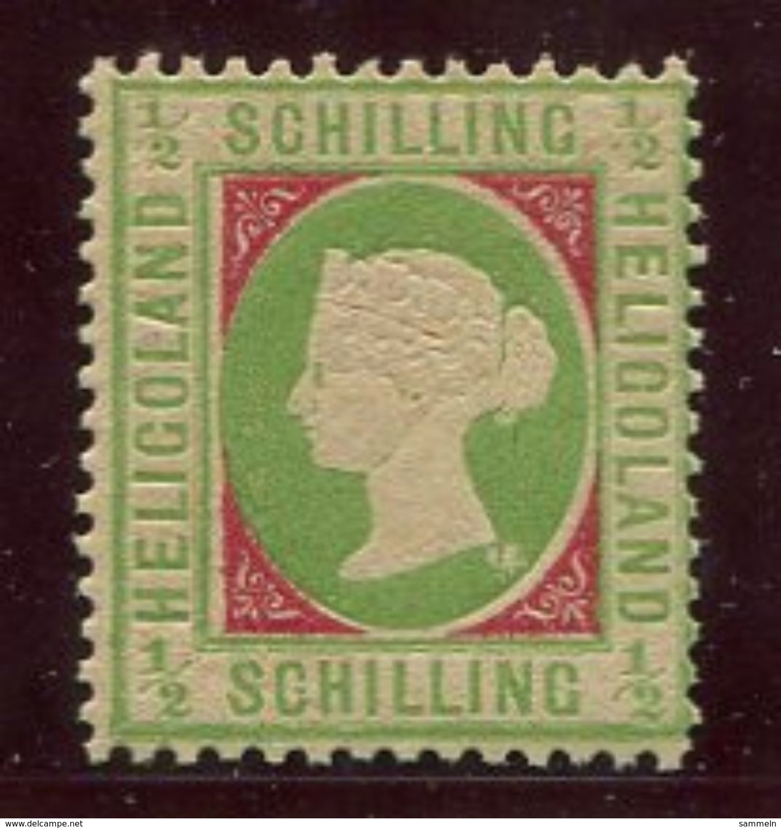 6668 - HELGOLAND, Mi.Nr. 6, Postfrisch, Signiert Gebr. Senf  /  Mnh - Heligoland