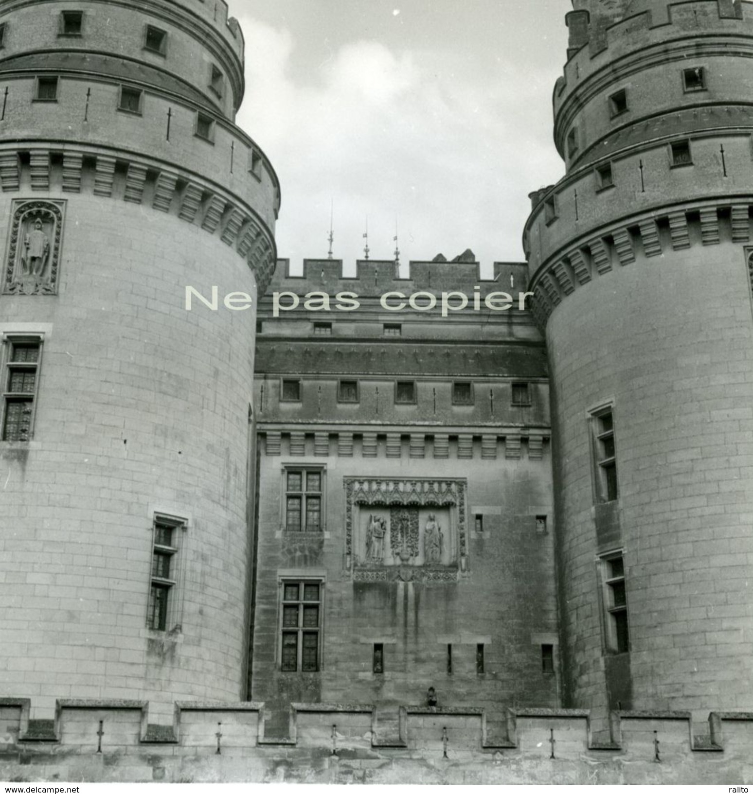 PIERREFONDS Château Vers 1960 OISE 60 - GRANDE PHOTO - Lieux