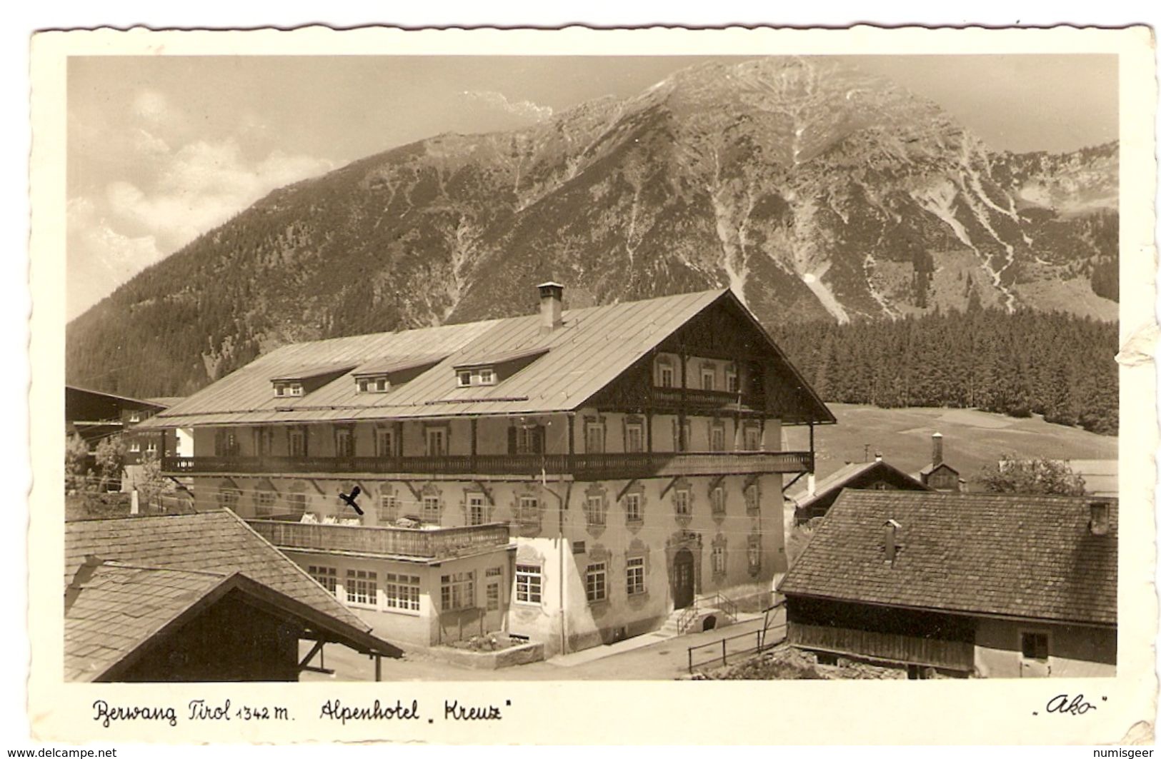 BERWANG - TIROL  1342 M.  ----  "  ALPENHOTEL- KREUZ " - Berwang