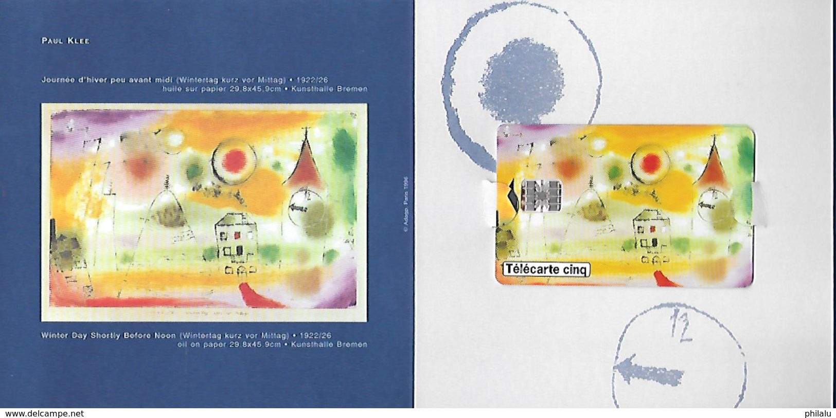 FRANCE Télécarte (schlumberger) Sur Carte De Voeux 1997 5 Unités - Telefoonkaarten Voor Particulieren