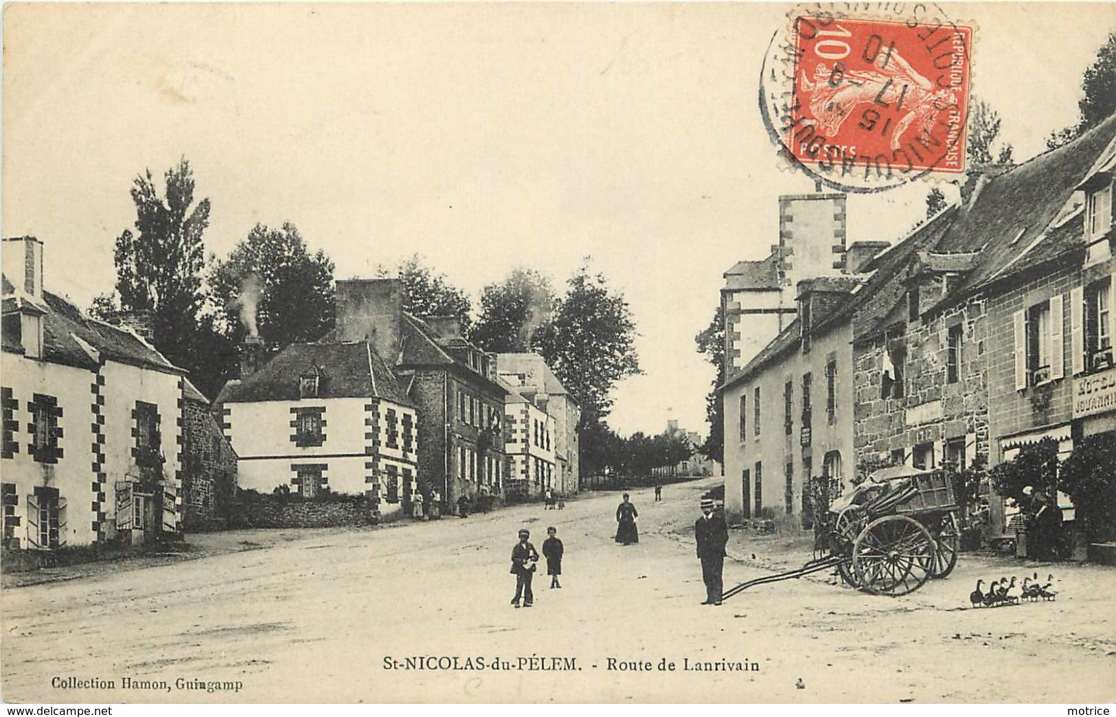 SAINT NICOLAS DU PELEM - Route De Lanrivain. - Saint-Nicolas-du-Pélem