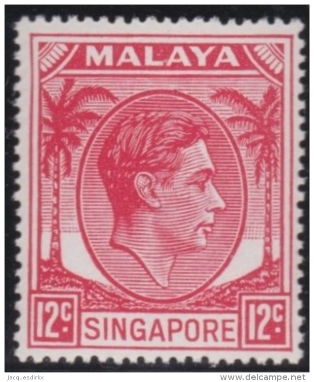 Singapore     .      SG   .      22a       .   *     .     Ongebruikt   .    /    .  Mint-hinged - Singapore (...-1959)