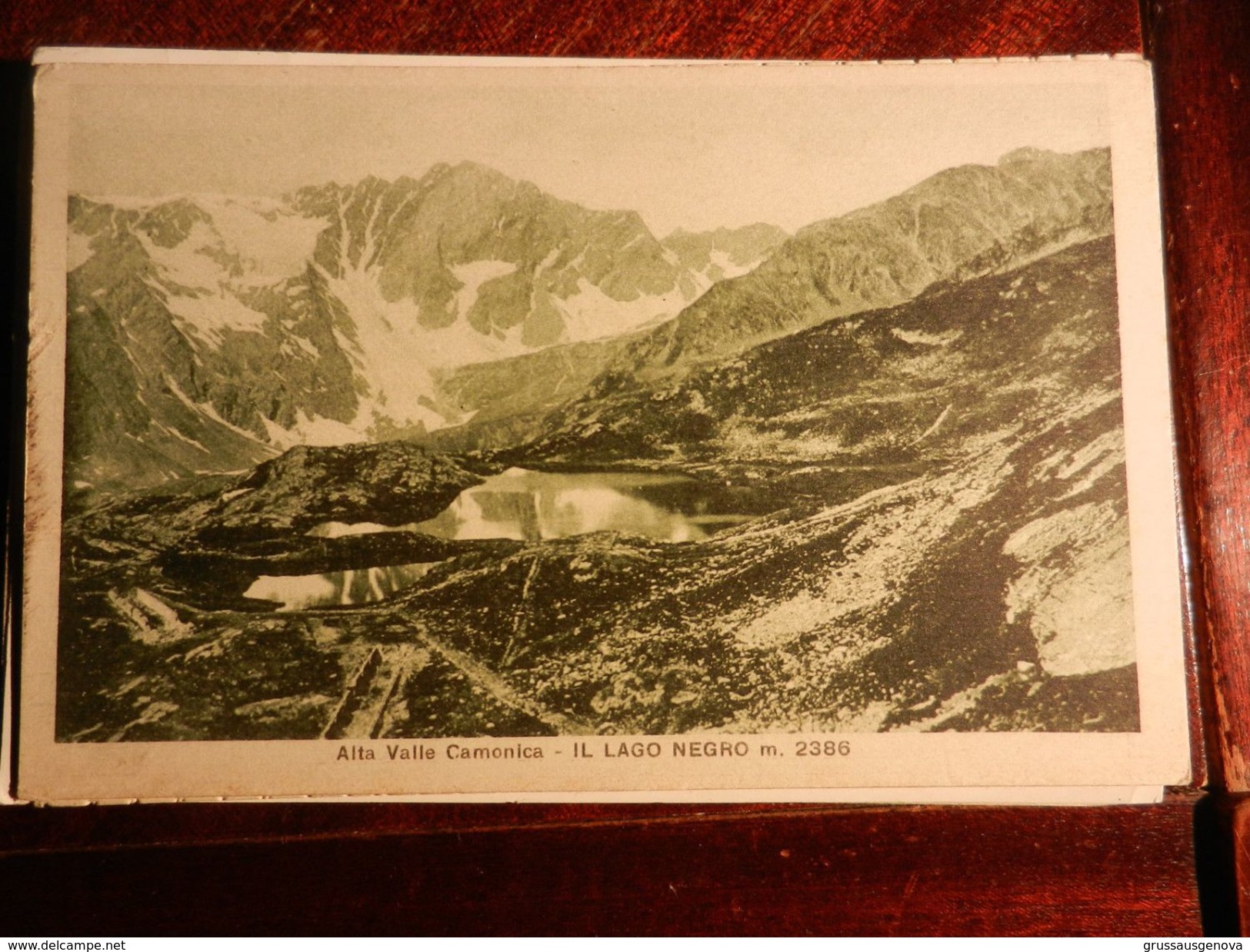 15300) ALTA VALLE CAMONICA IL LAGO NEGRO NON VIAGGIATA 1910 CIRCA - Brescia