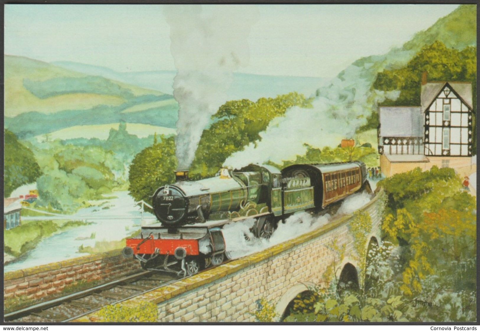 A Manor Of Llangollen Railway, Denbighshire - Alternative Card Co Postcard - Trains